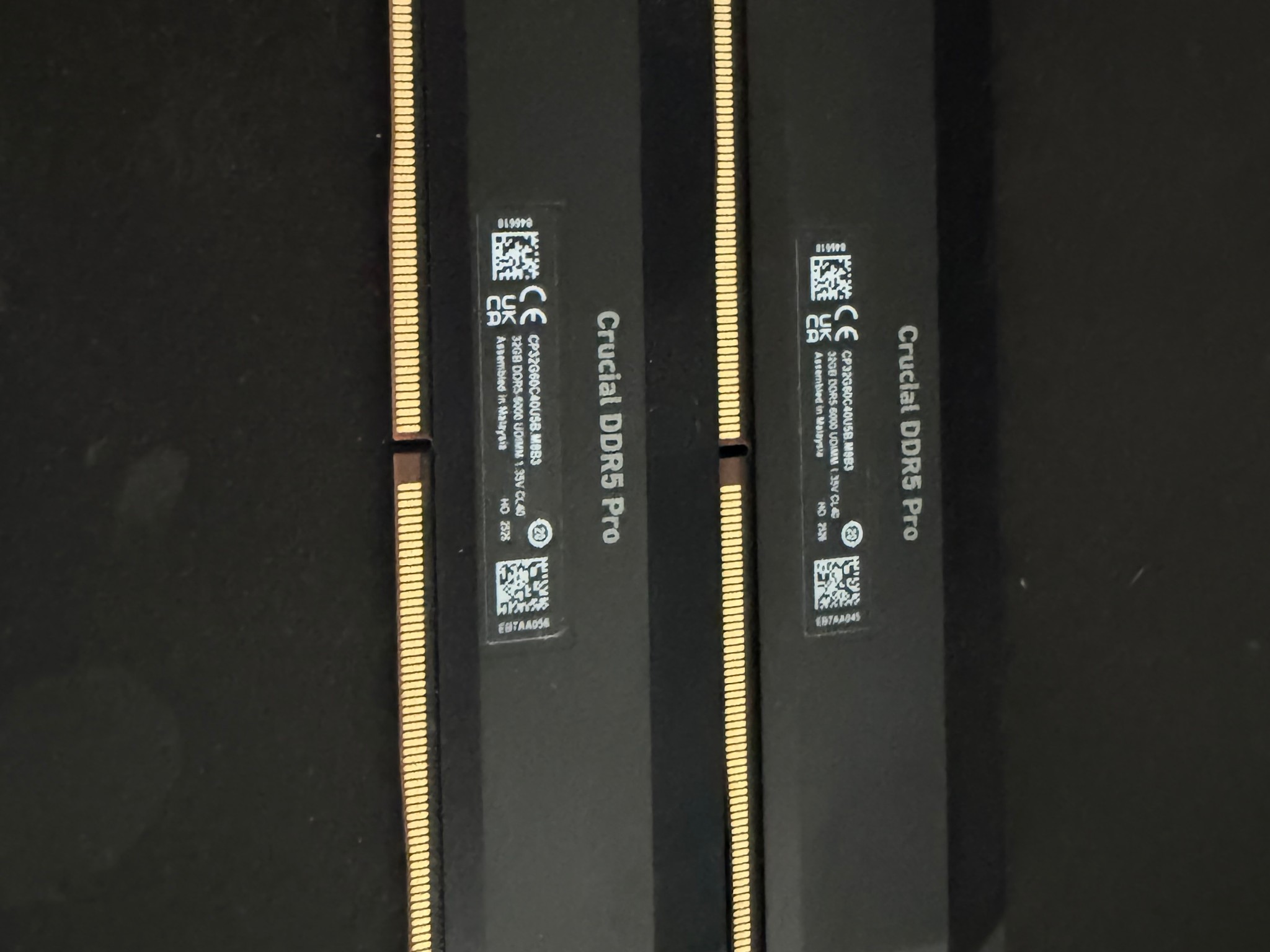Asus x870e Mini itx motherboard with 9950x3d and 64 gb of crucial 6000