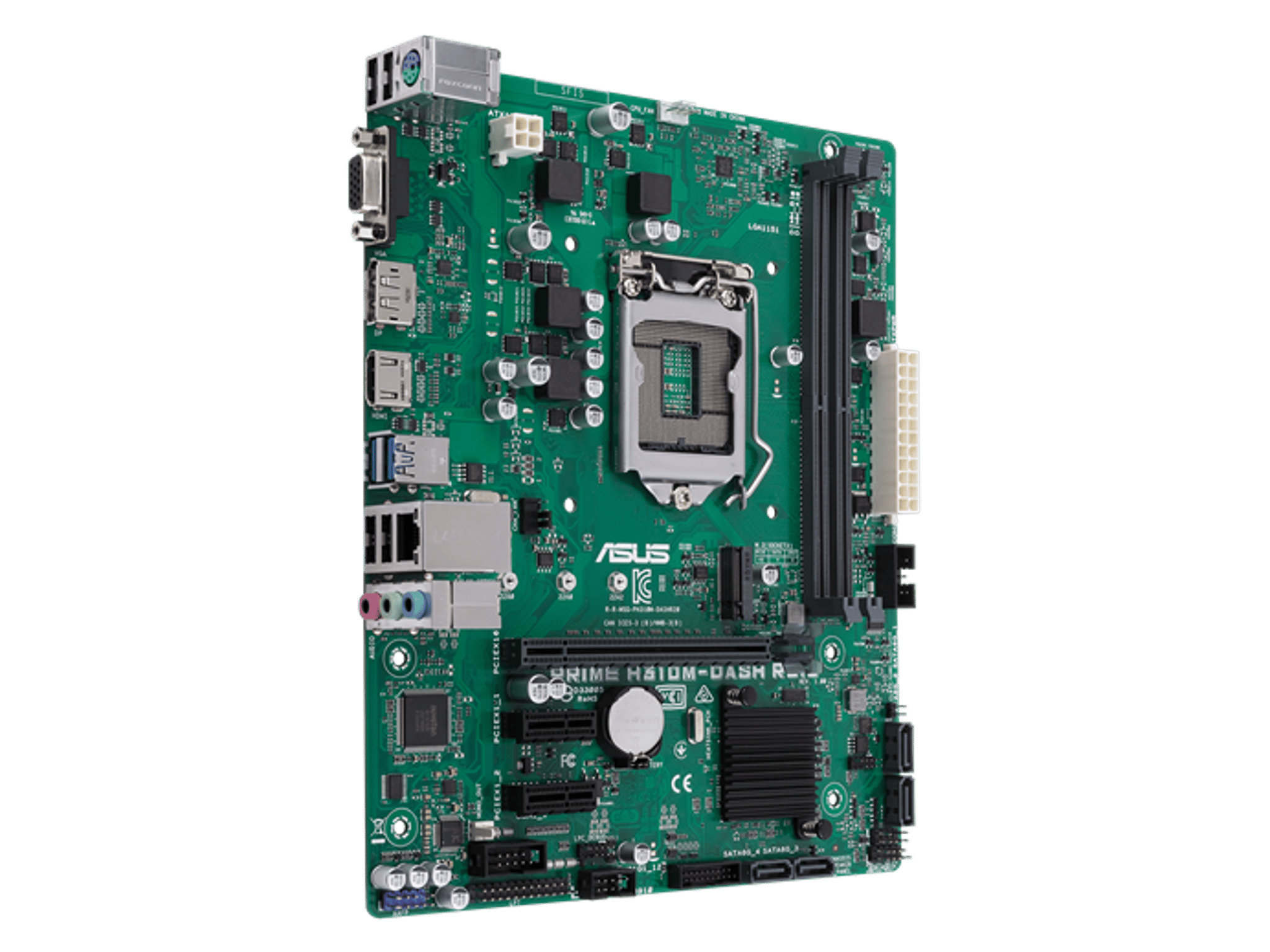 ASUS PRIME H310-DASH R2.0 Intel LGA 1151 H310 Micro-ATX Desktop Motherboard