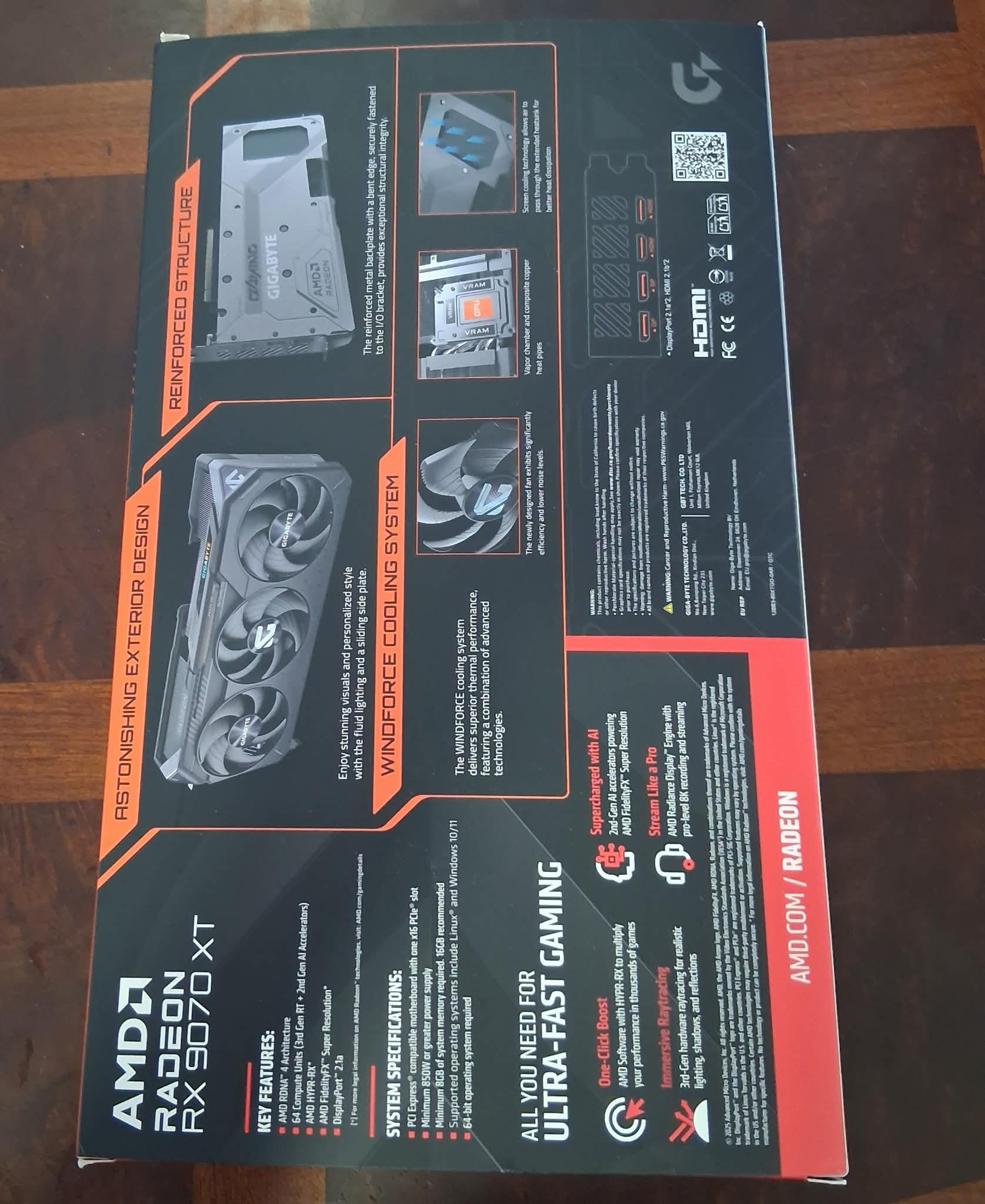 GIGABYTE RX 9070 XT GAMING OC 16G
