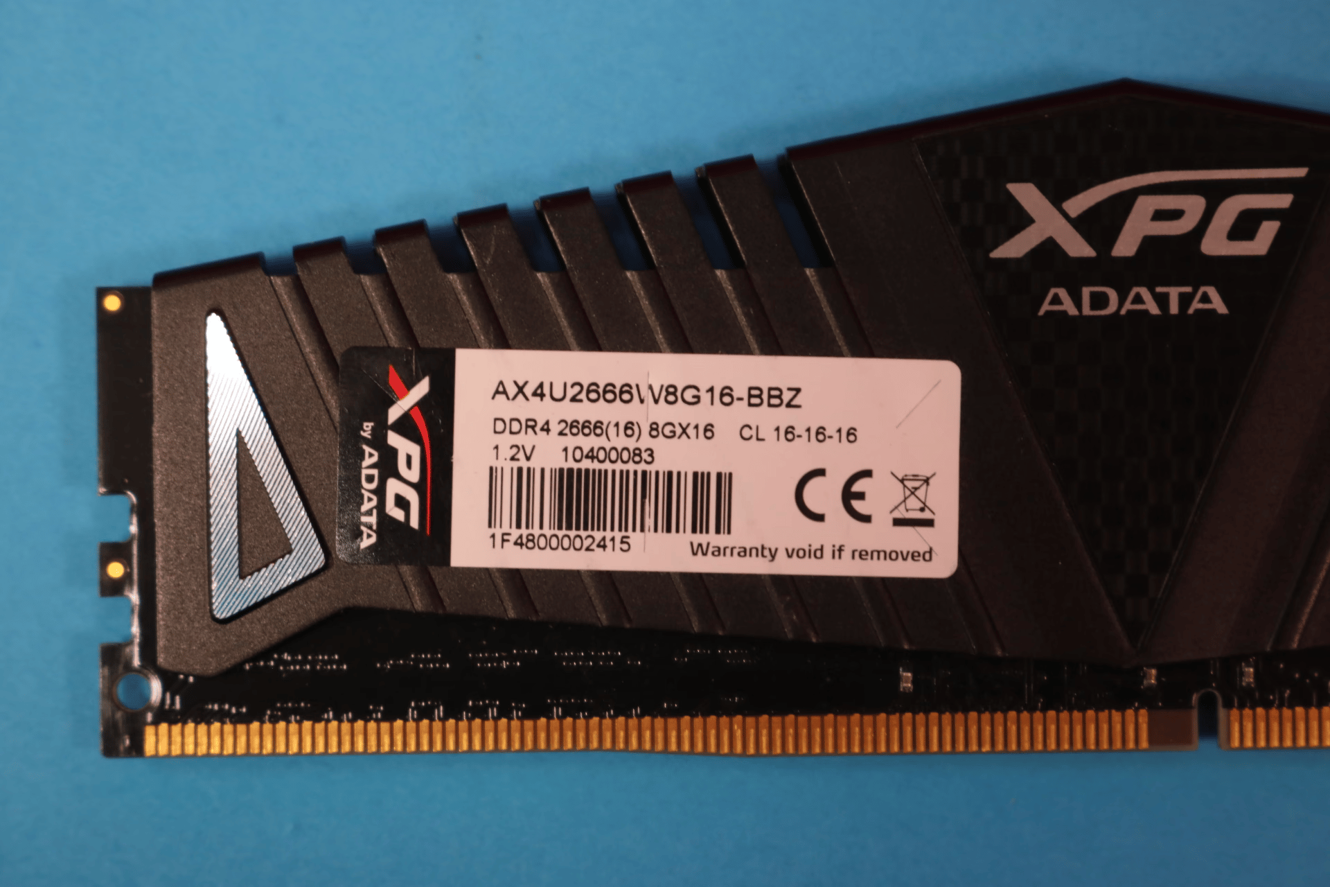 ADATA XPG Z1 16GB (2x8GB) DDR4 2666MHz CL16 1.2V Desktop RAM AX4U2666W8G16-BBZ