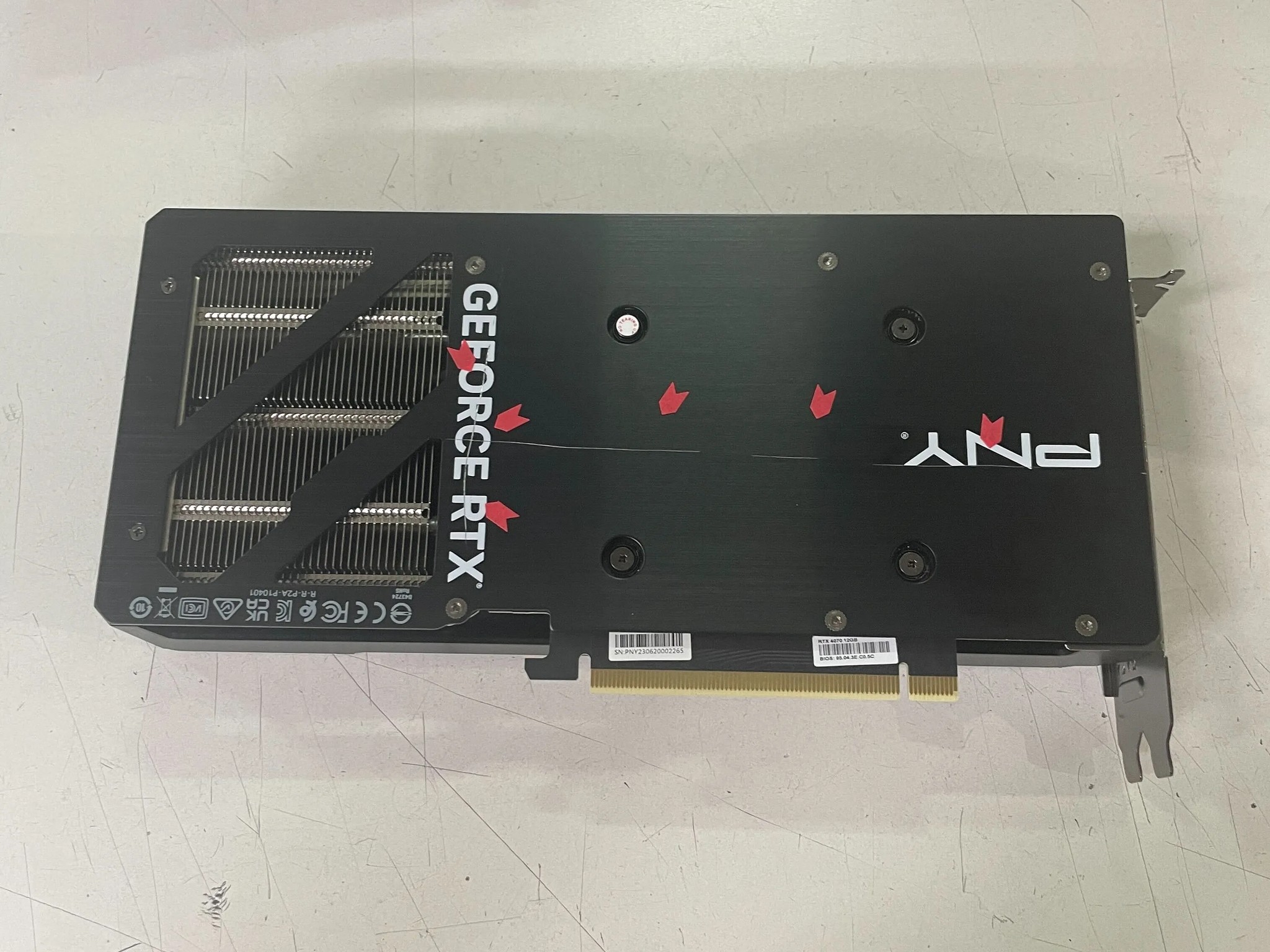 PNY RTX 4070 12GB- SN : Y623039647