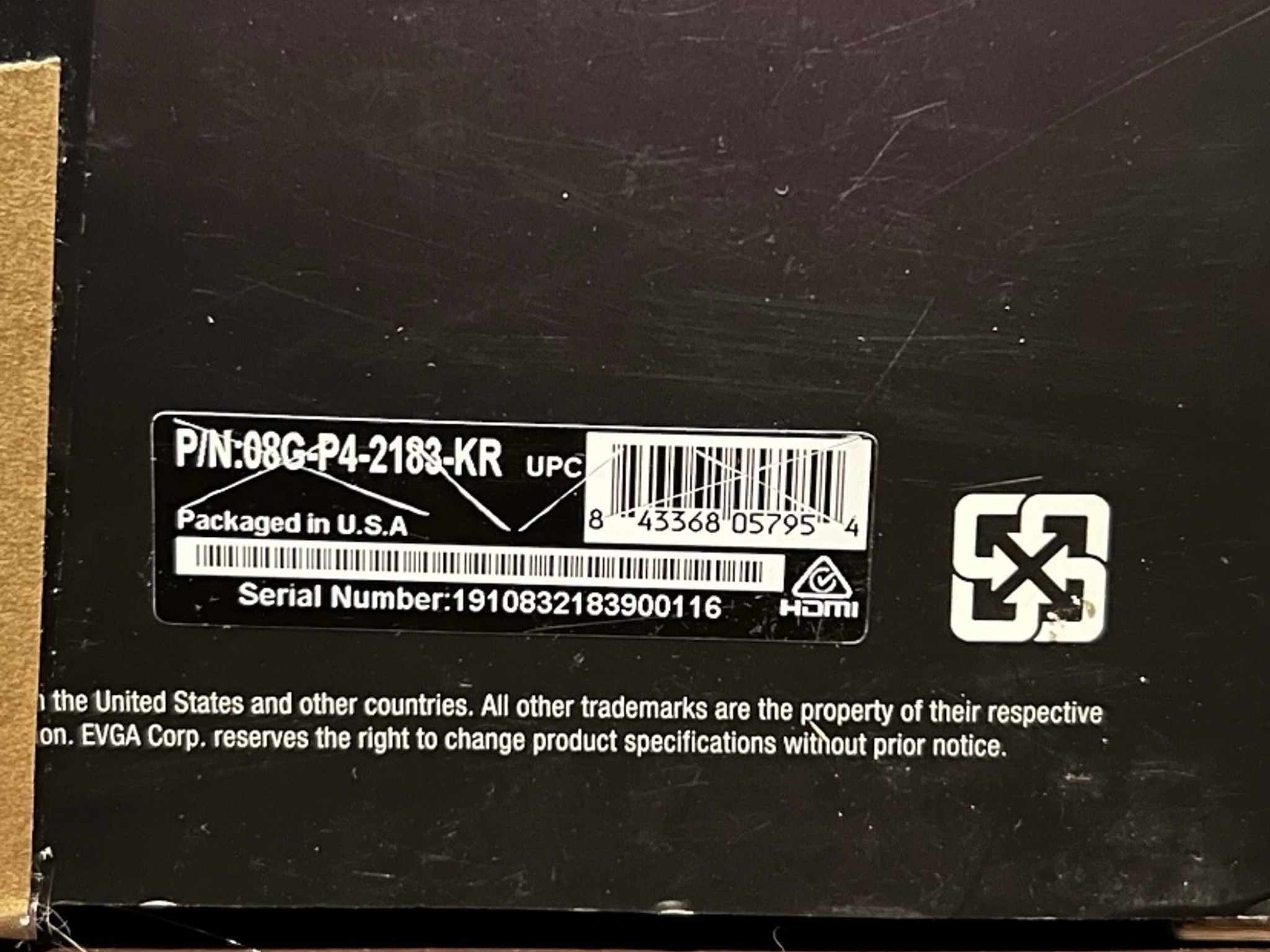 EVGA XC GAMING GeForce RTX 2080