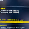 32GB (2x16GB) DDR4-3600MHz CL16 Corsair Vengeance PRO SL RGB RAM Memory