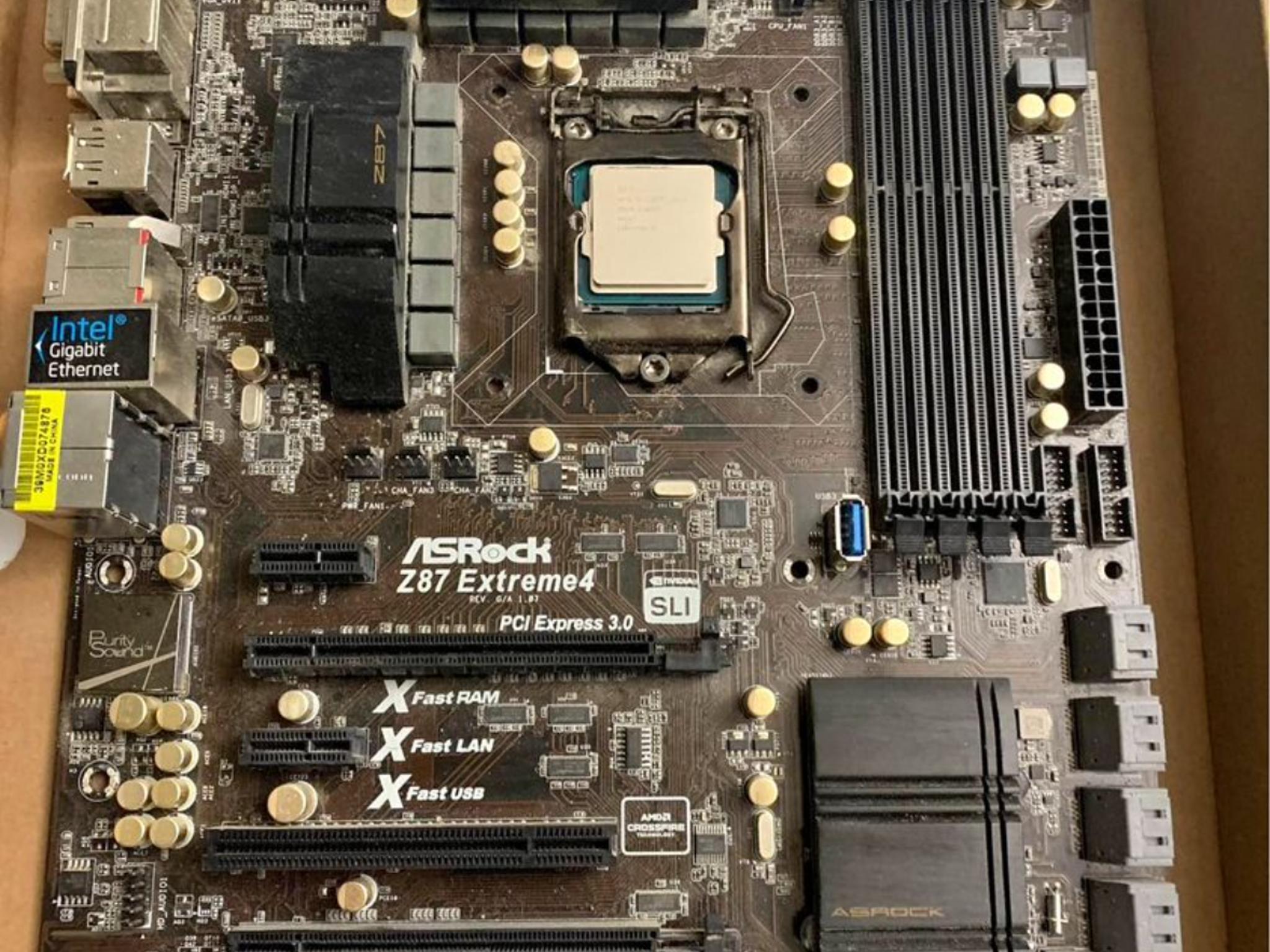 Motherboard Bundle i5 4570, X87 Extreme4 + Cooler