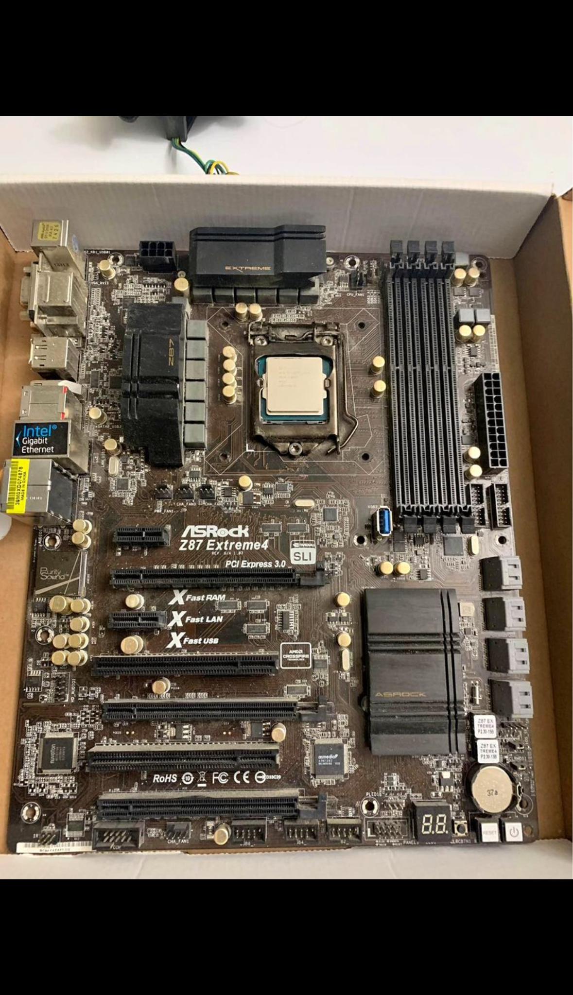 Motherboard Bundle i5 4570, X87 Extreme4 + Cooler