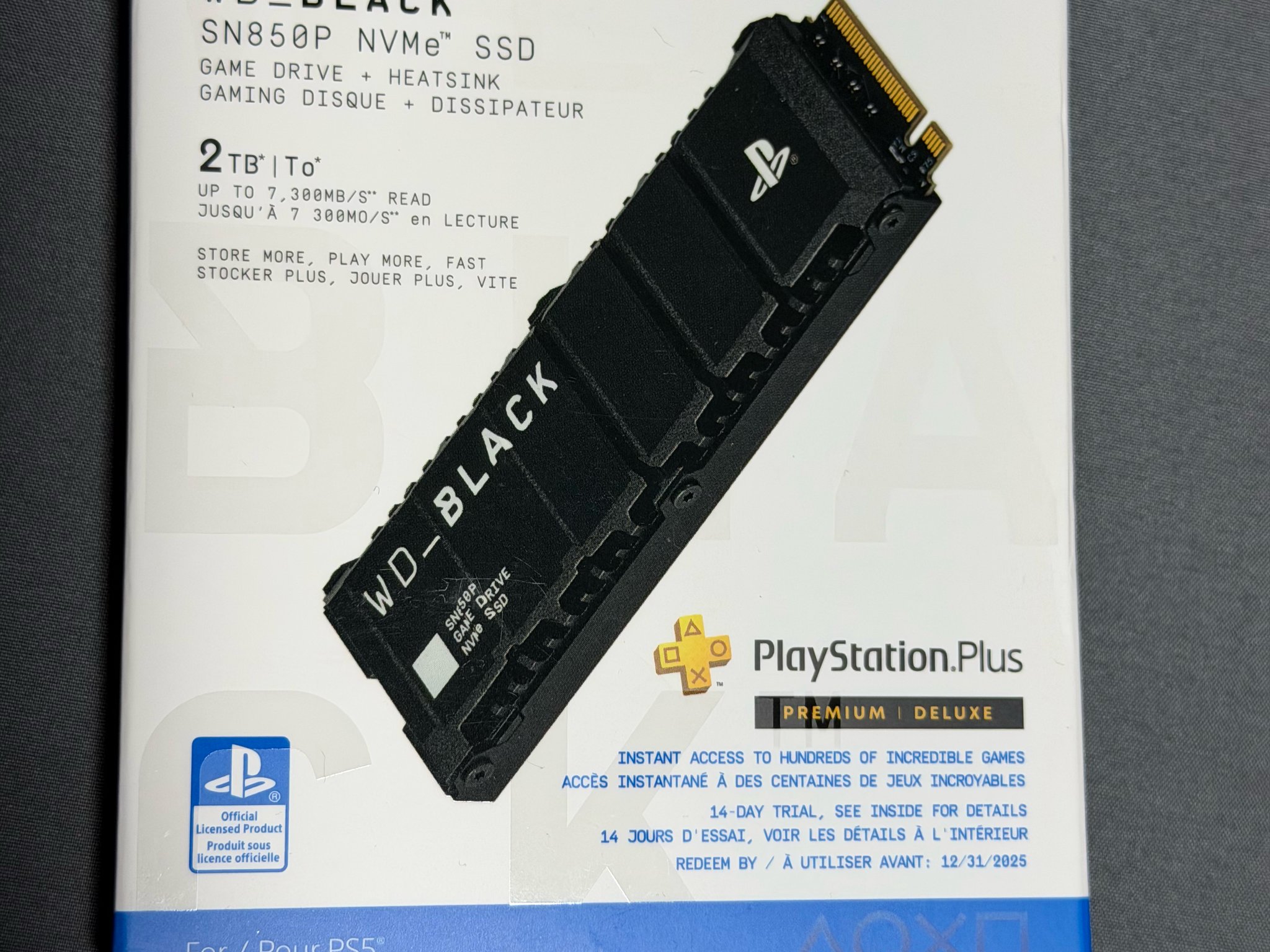 WD Black 2TB SN850P NVMe SSD for PS5 or PC Brand New Sealed