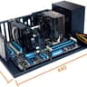 ALAMENGDA Open Computer Case,Two-way Server ATX Motherboard Tray Test Stand, Test bench, ATX Mid Twr