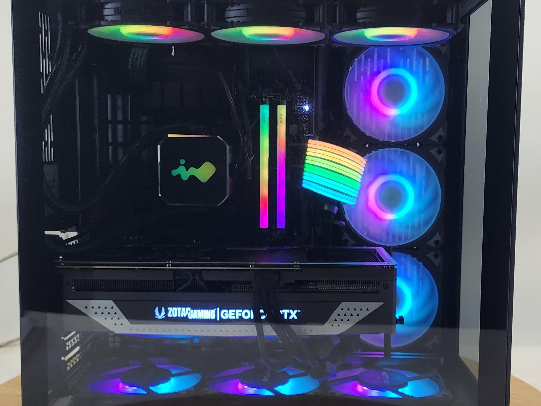 Gaming PC Ryzen 7 9800X3D 32GB RAM 2TB SSD RTX 4070 Ti SUPER 16GB Win11 Computer
