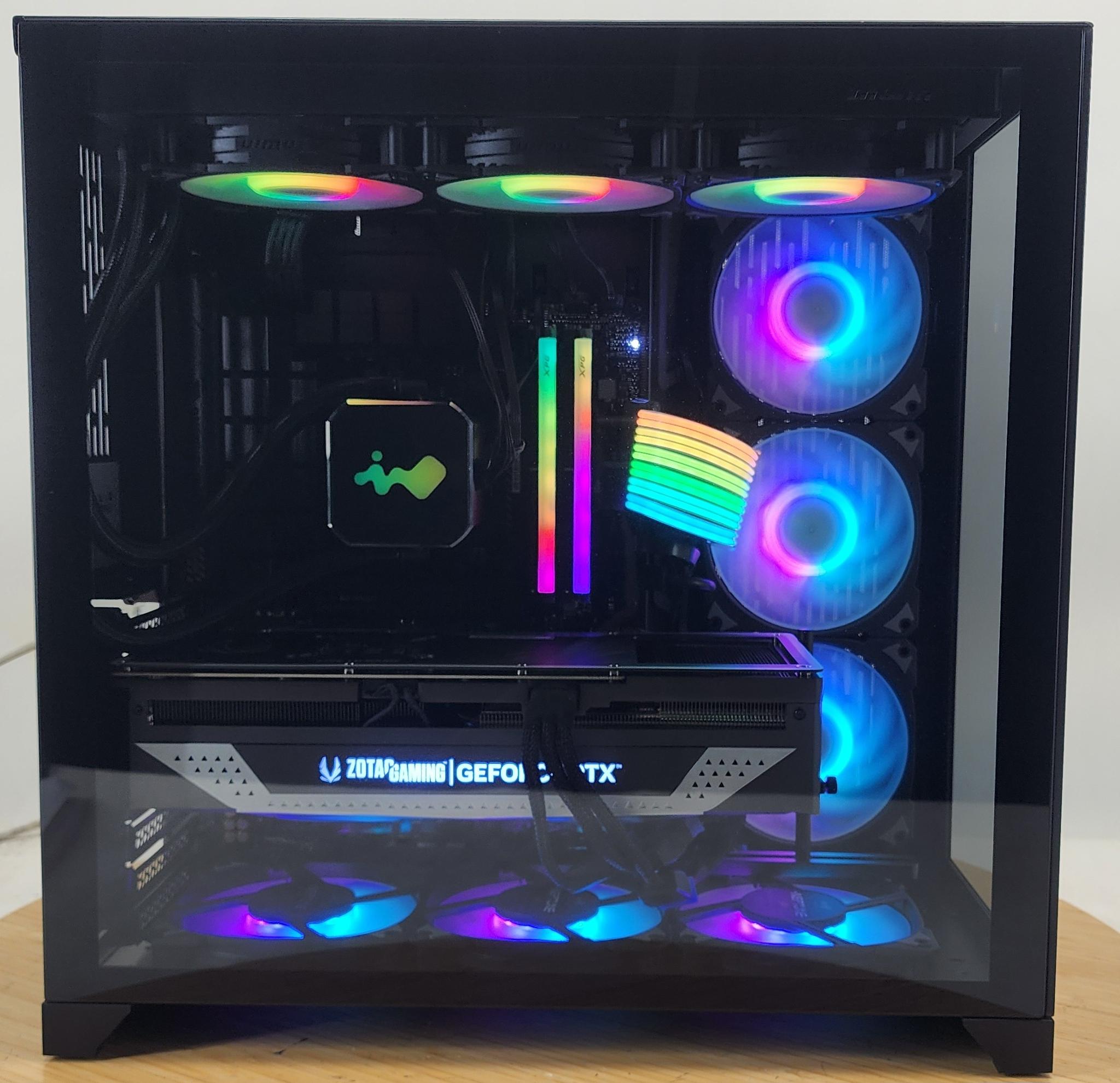 Gaming PC Ryzen 7 9800X3D 32GB RAM 2TB SSD RTX 4070 Ti SUPER 16GB Win11 Computer