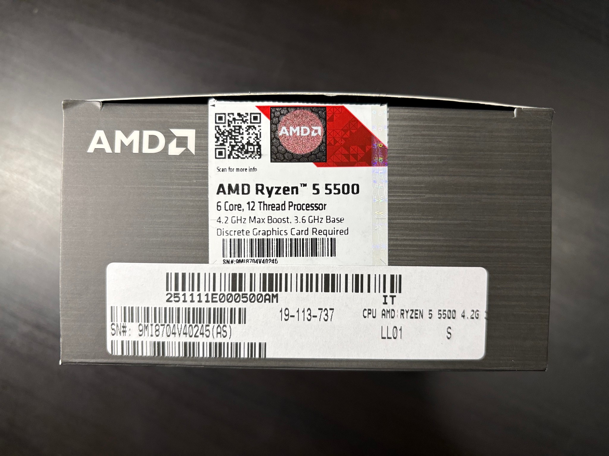 New Ryzen 5 5500