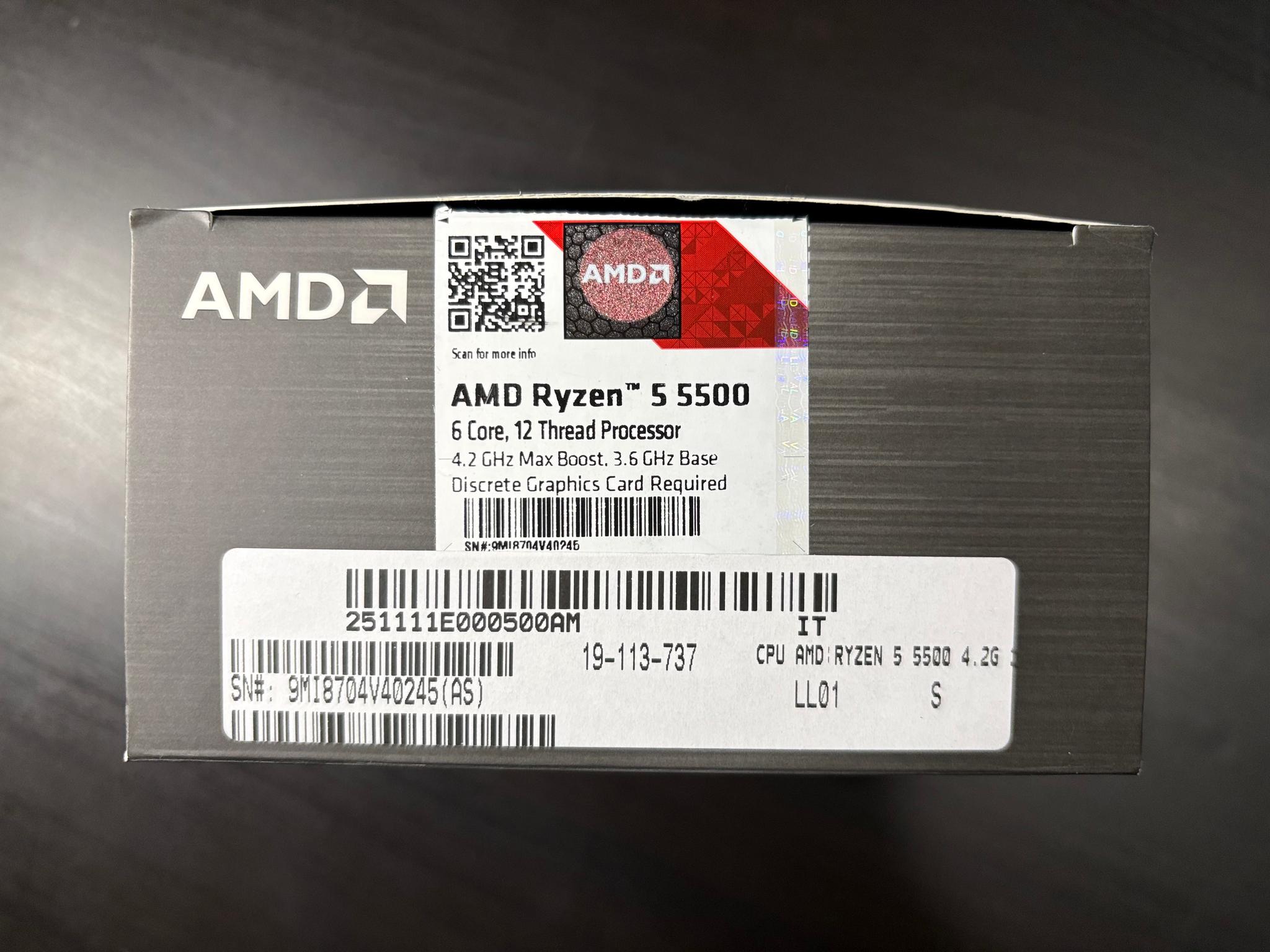 New Ryzen 5 5500