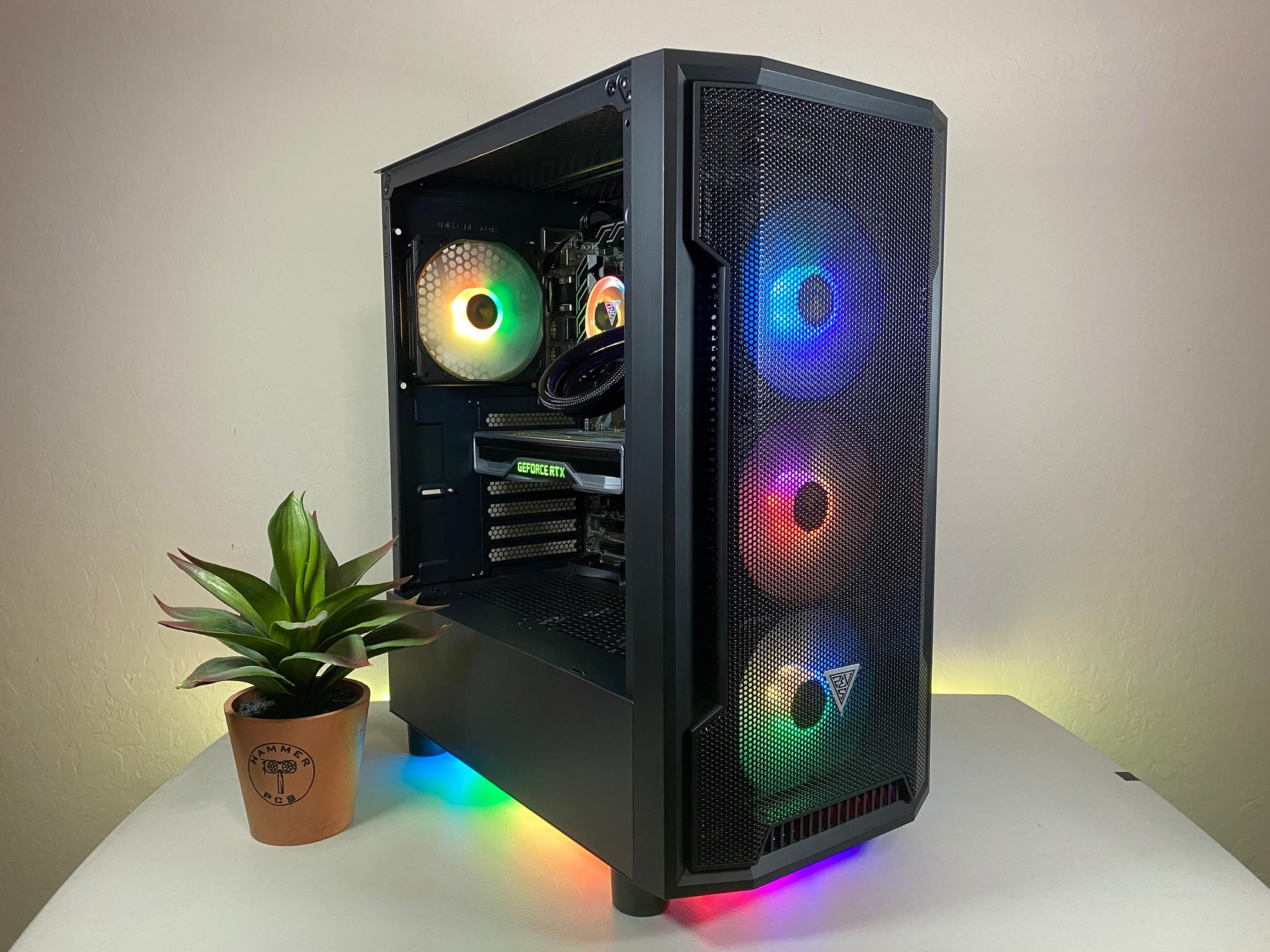 Custom Built High End 32GB RAM RYZEN 5 NVIDIA 2070 Water Cooled Gaming PC Computer