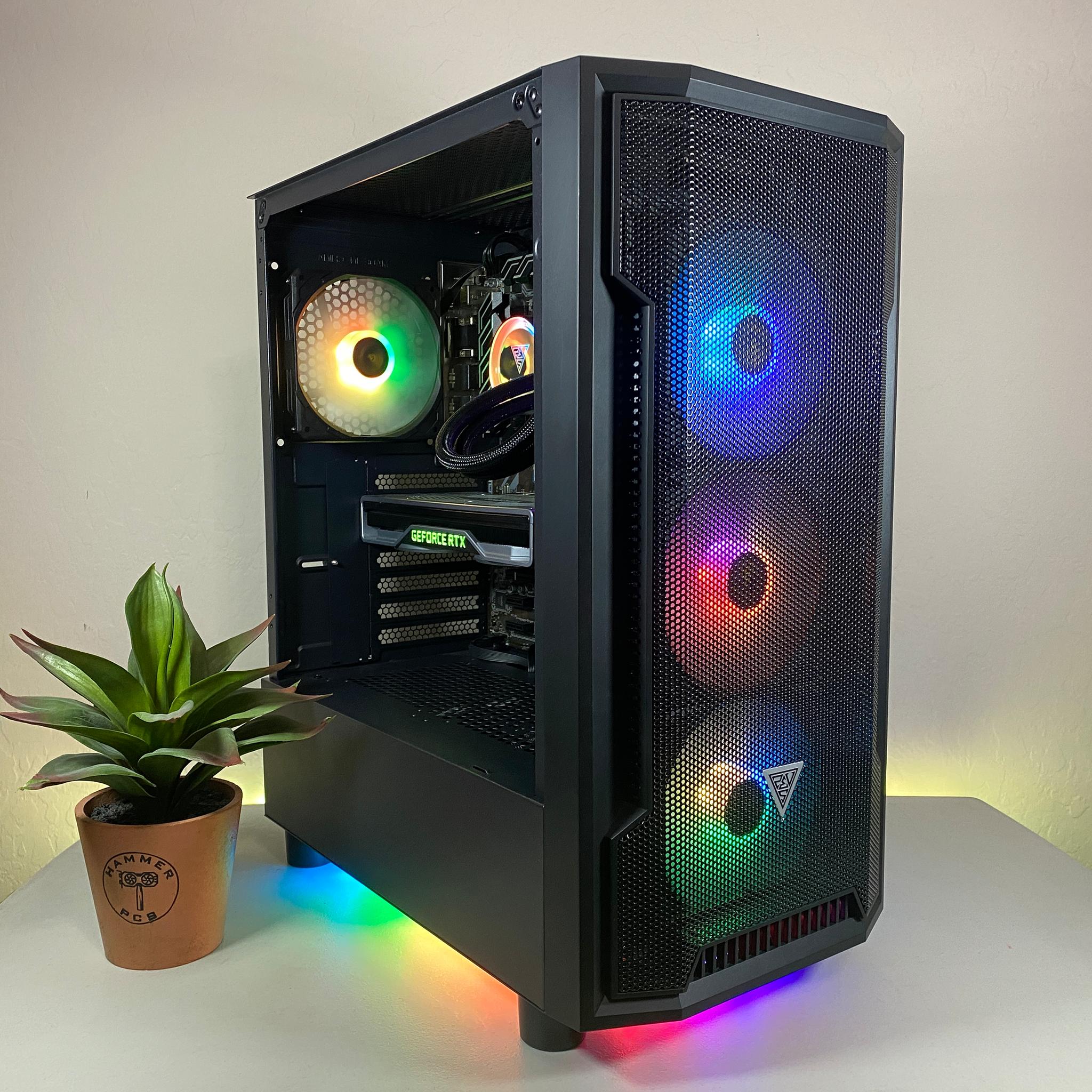 Custom Built High End 32GB RAM RYZEN 5 NVIDIA 2070 Water Cooled Gaming PC Computer