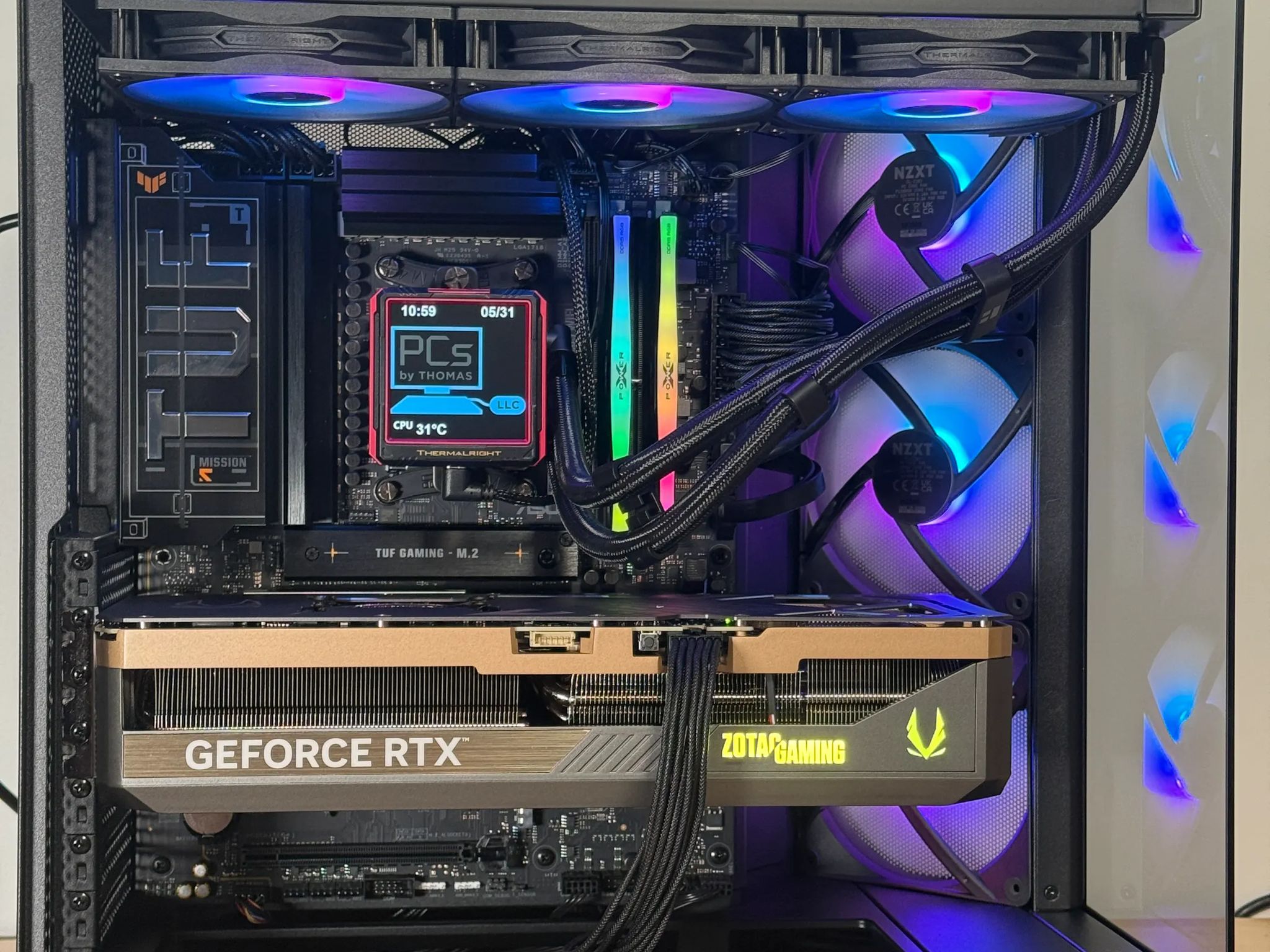 RTX 5090 Ryzen 9950x3d Gaming Behemoth 64gb DDR5 4TB SSD