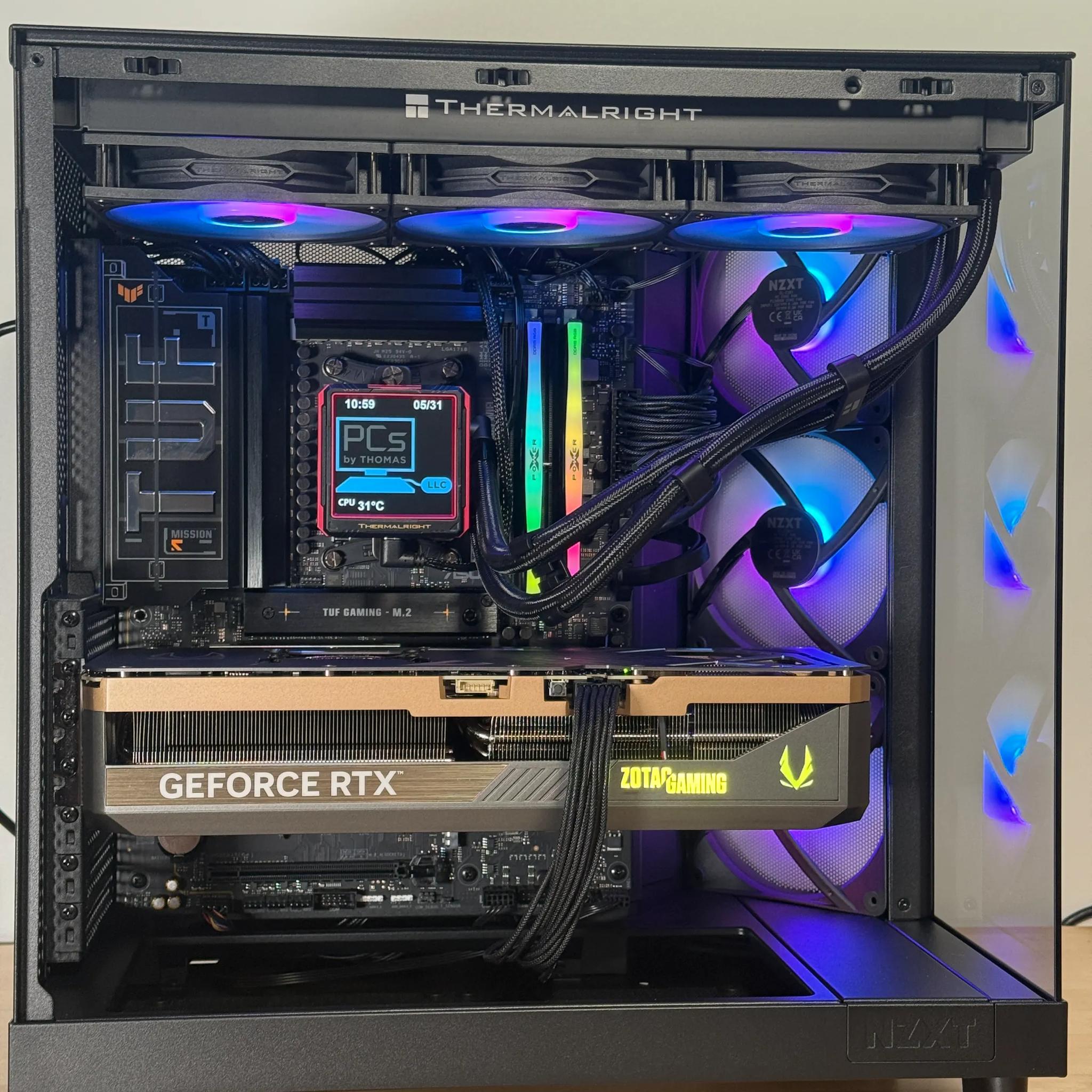 RTX 5090 Ryzen 9950x3d Gaming Behemoth 64gb DDR5 4TB SSD