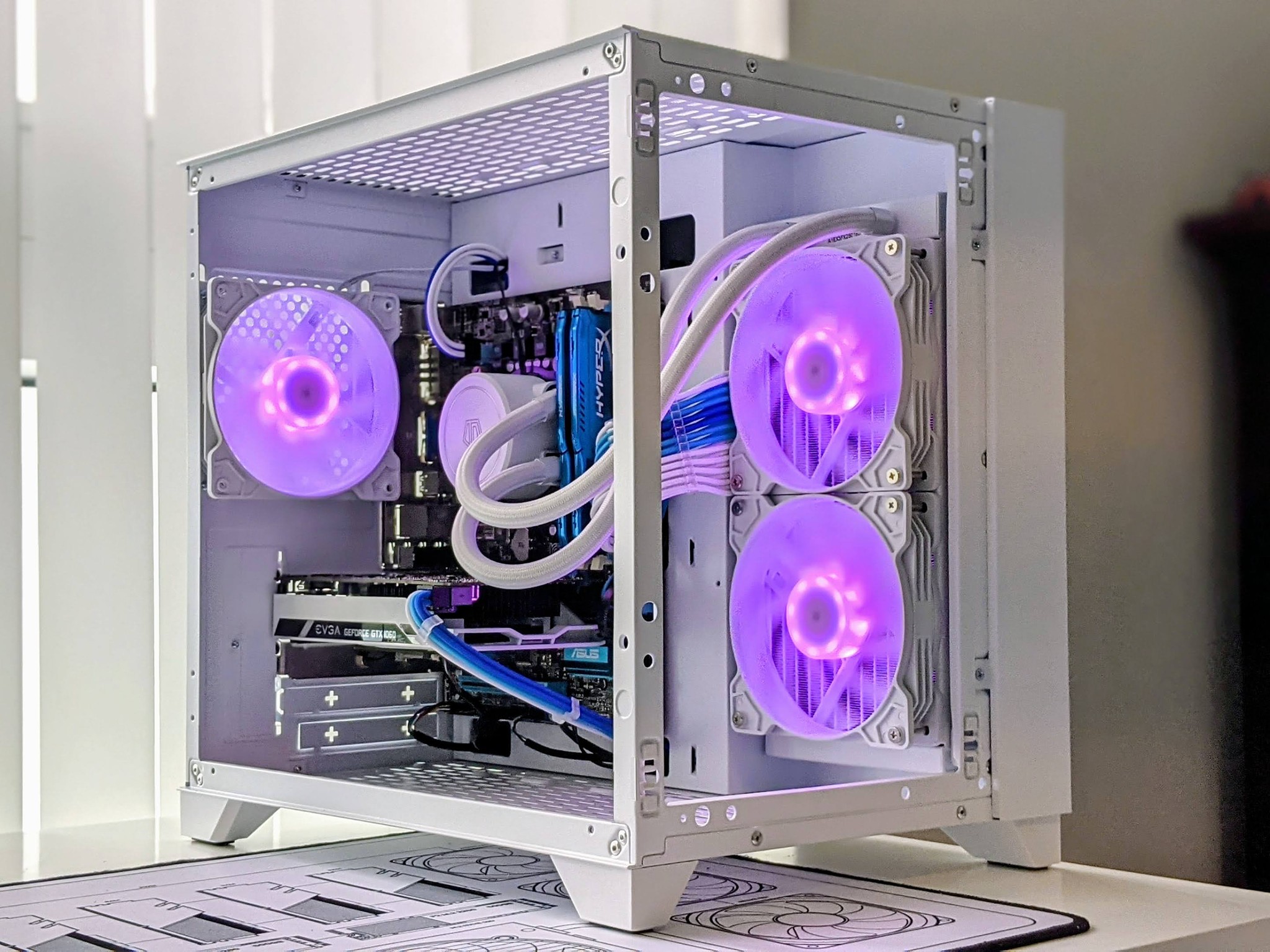 Icicle | GTX 1060 3GB/ Watercooled i7-3770 4c/8t White Gaming PC