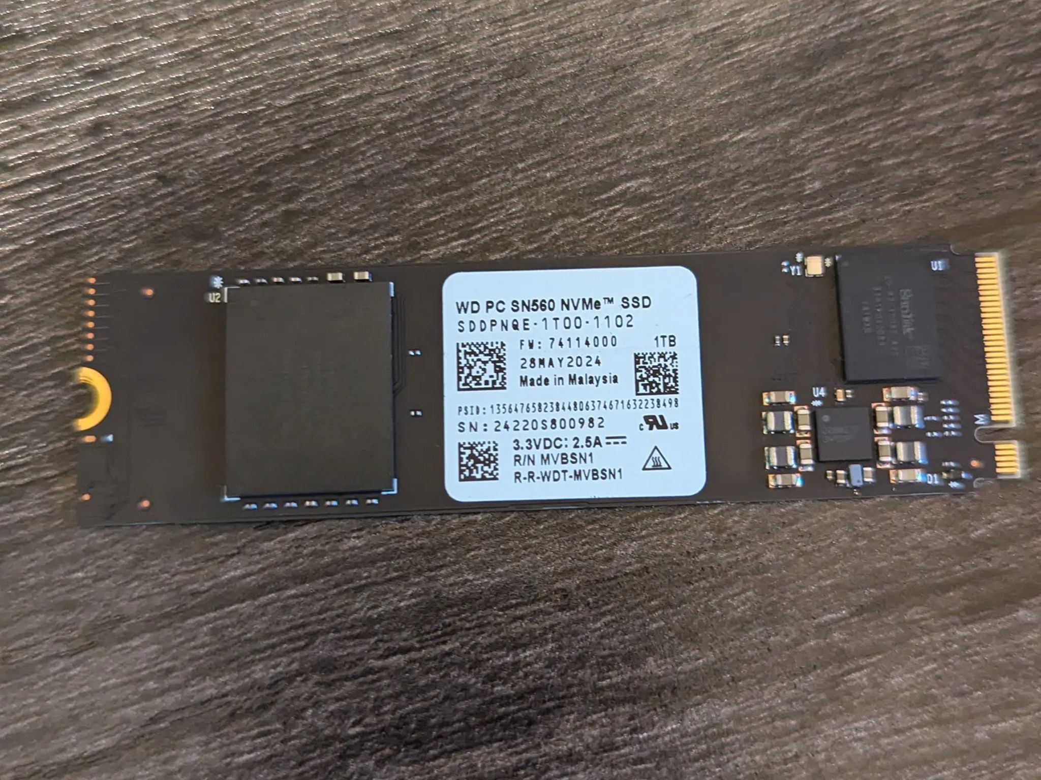 WD PC SN560 NVMe SSD 1TB