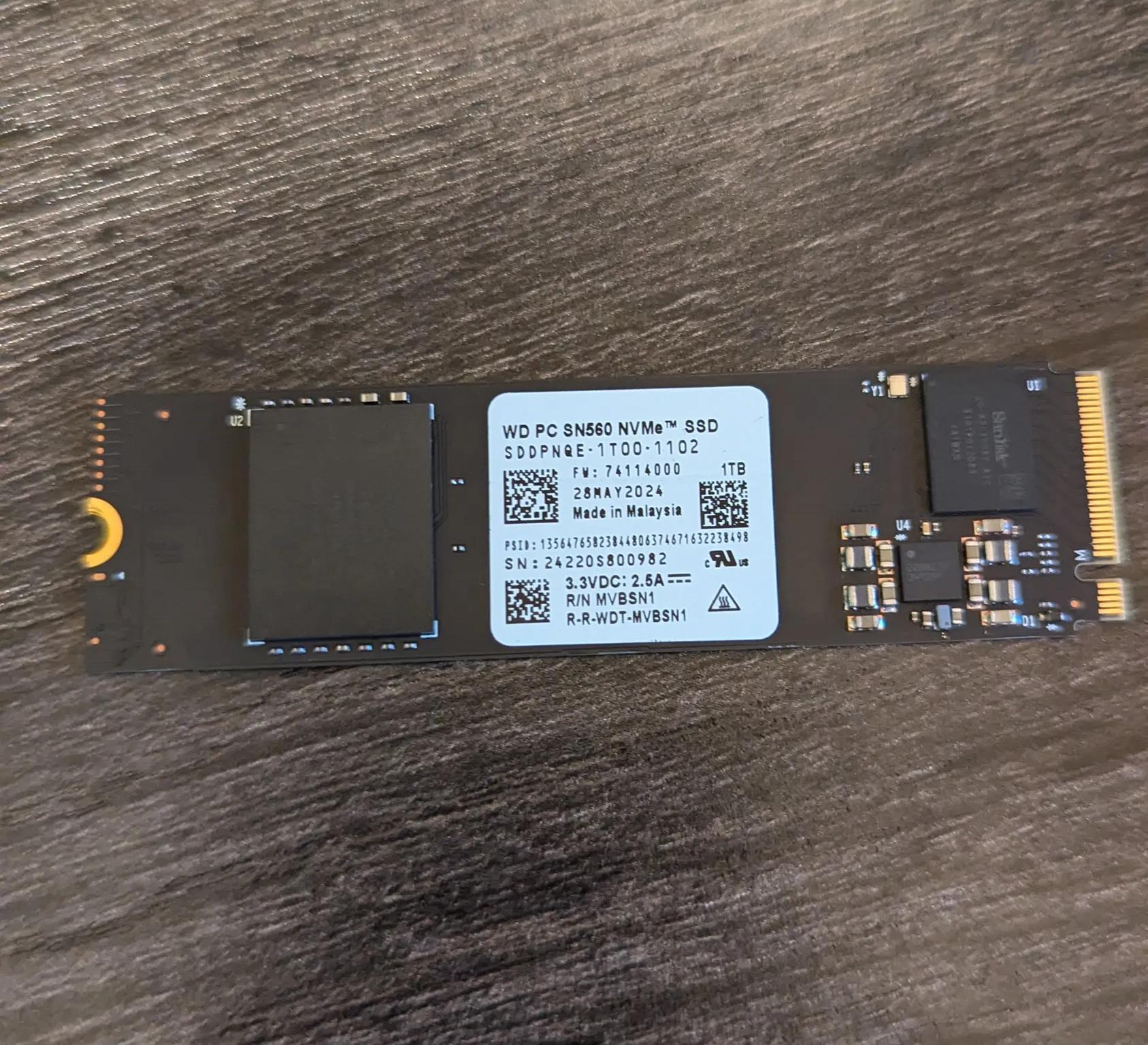 WD PC SN560 NVMe SSD 1TB