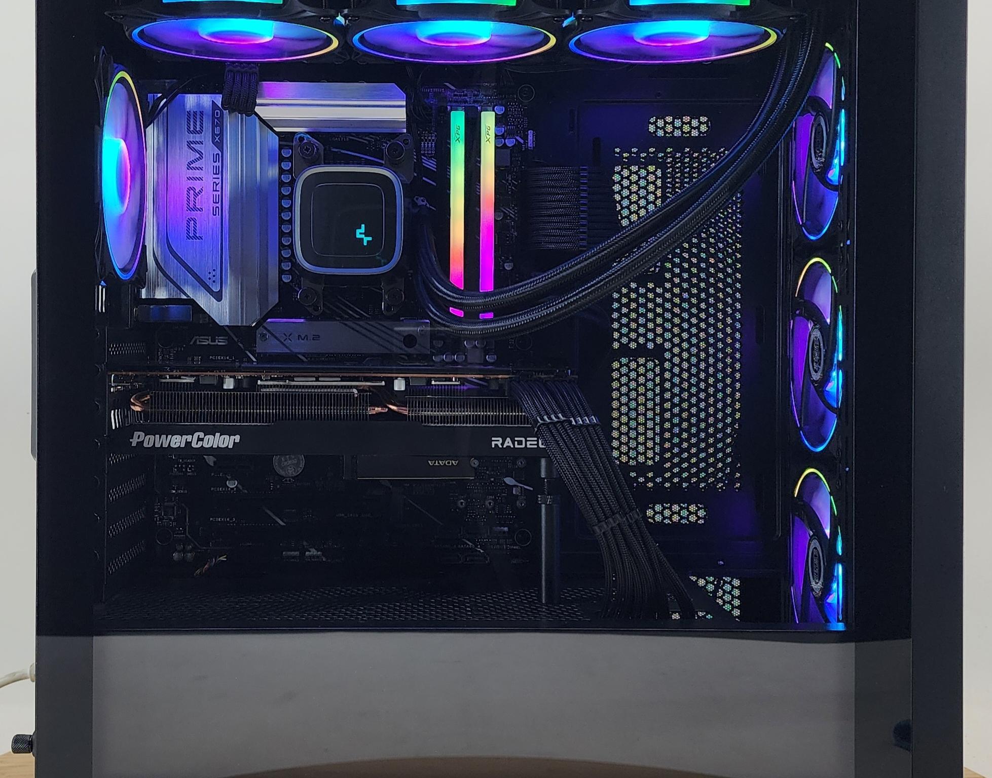 Gaming PC Ryzen 9 7900X 32GB RAM 1TB SSD RX 7800 XT 16GB Windows 11 Computer