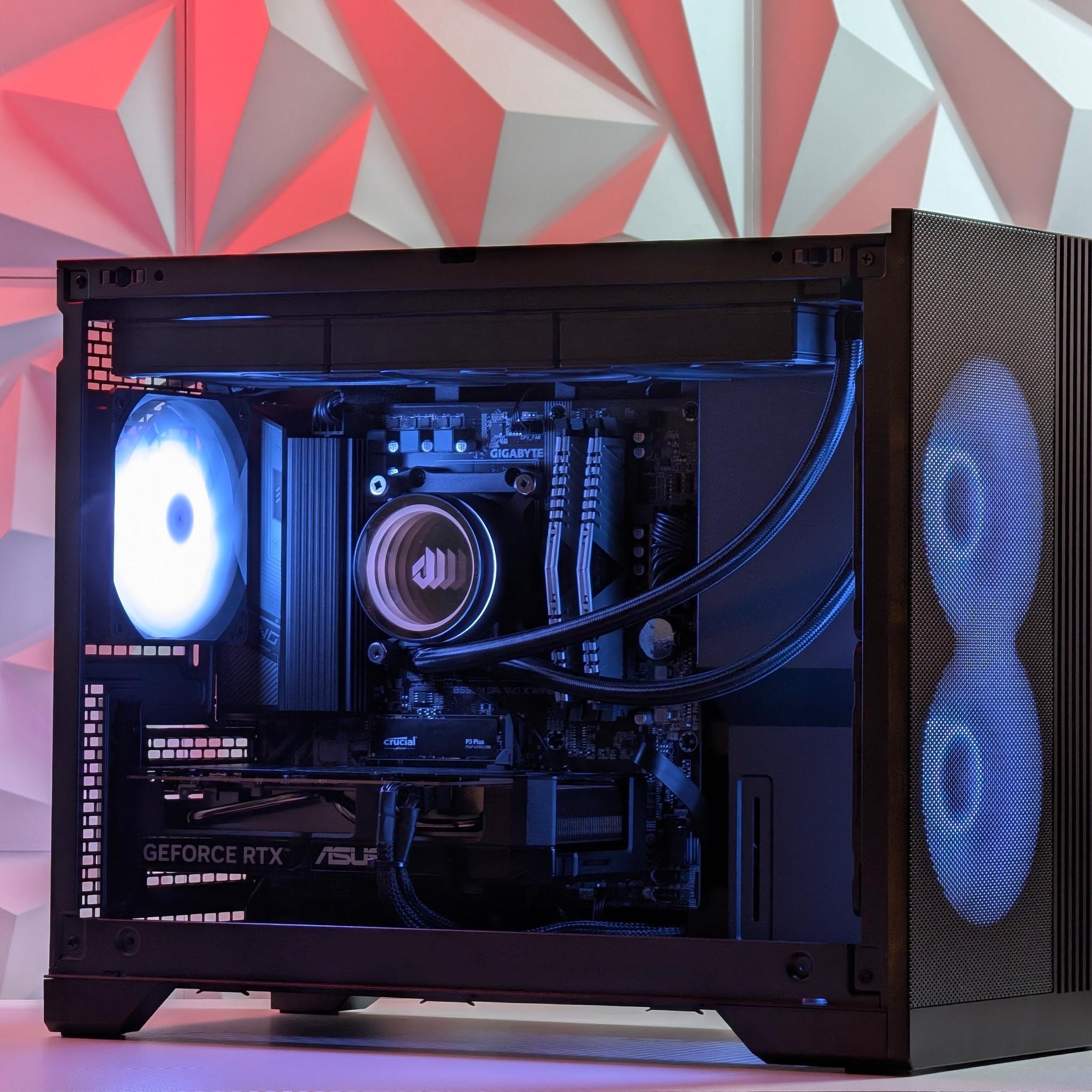 Liquid Cooled Gaming PC | RTX 5060 / Ryzen 5 / 16GB DDR4 / 1TB NVMe / Wi-Fi