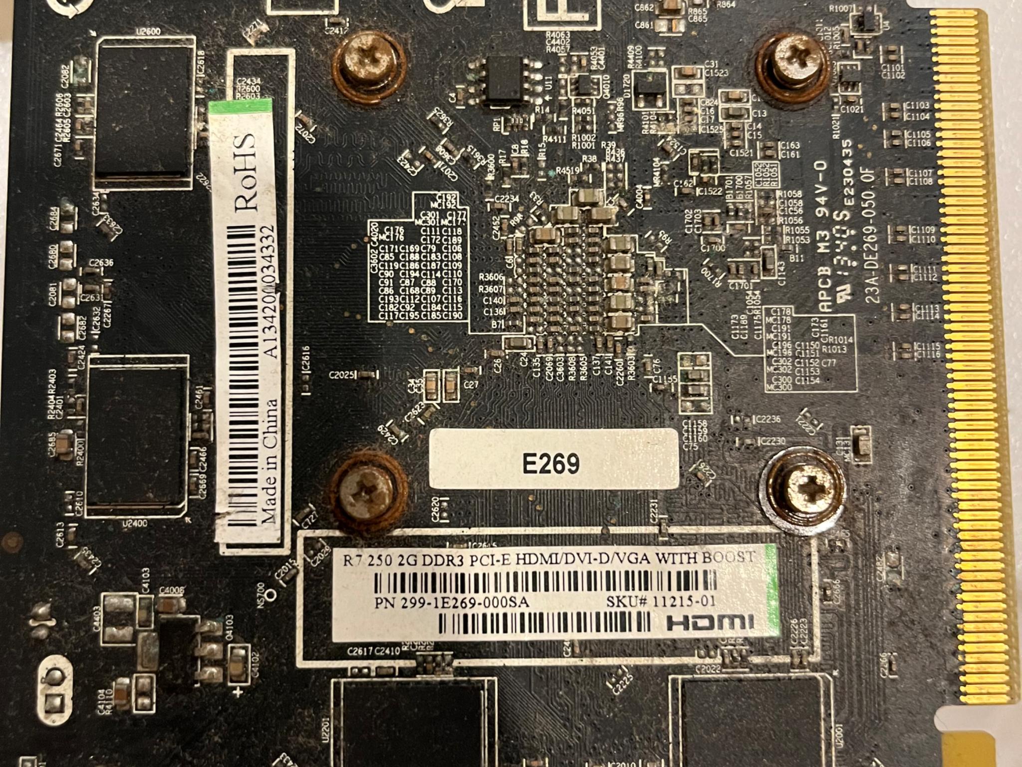 Ryzen 3 2300X + Sapphire R7 250
