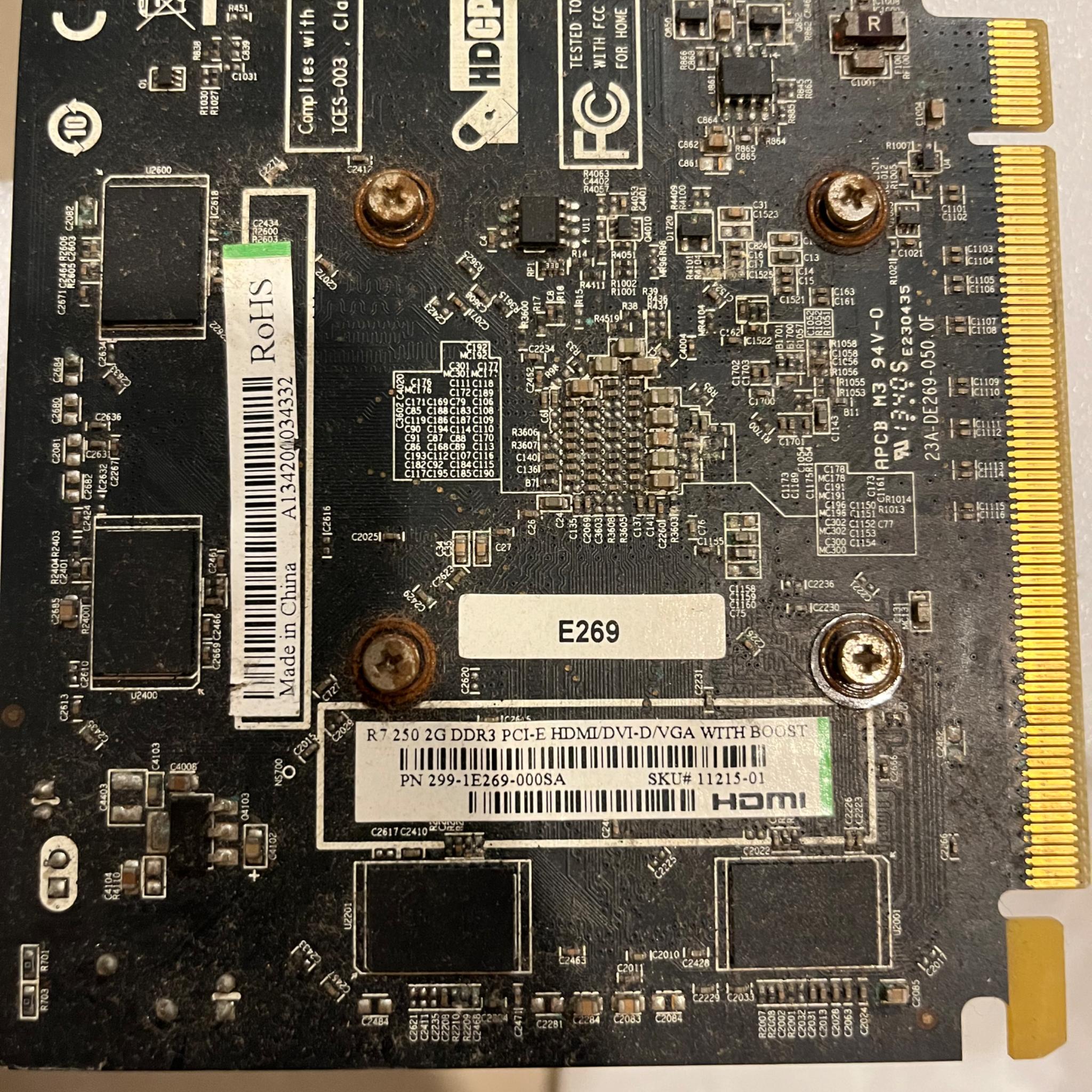 Ryzen 3 2300X + Sapphire R7 250