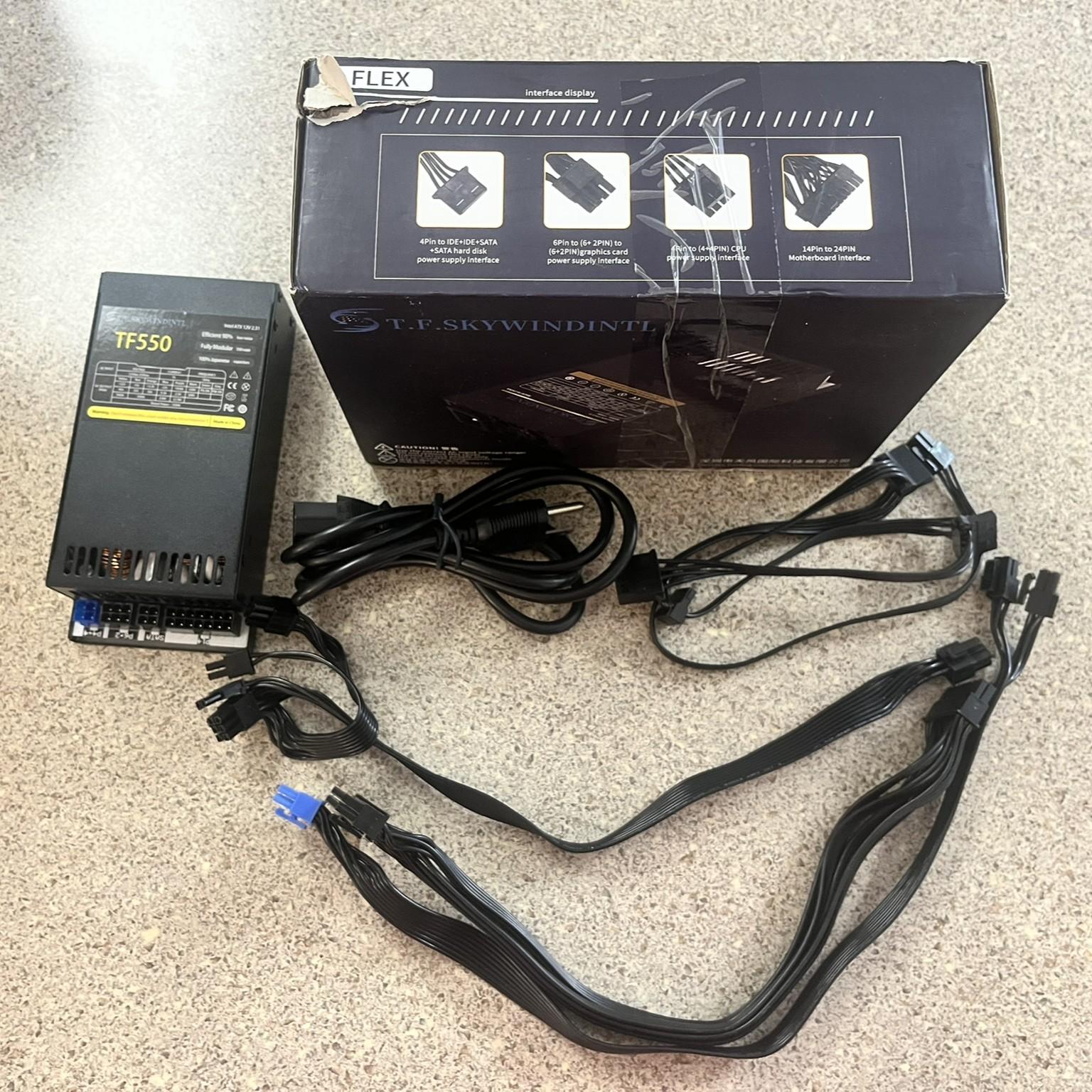 TF Skywindintl TF550 550W Flex ATX Power Supply (Fully Modular, 90-264V)