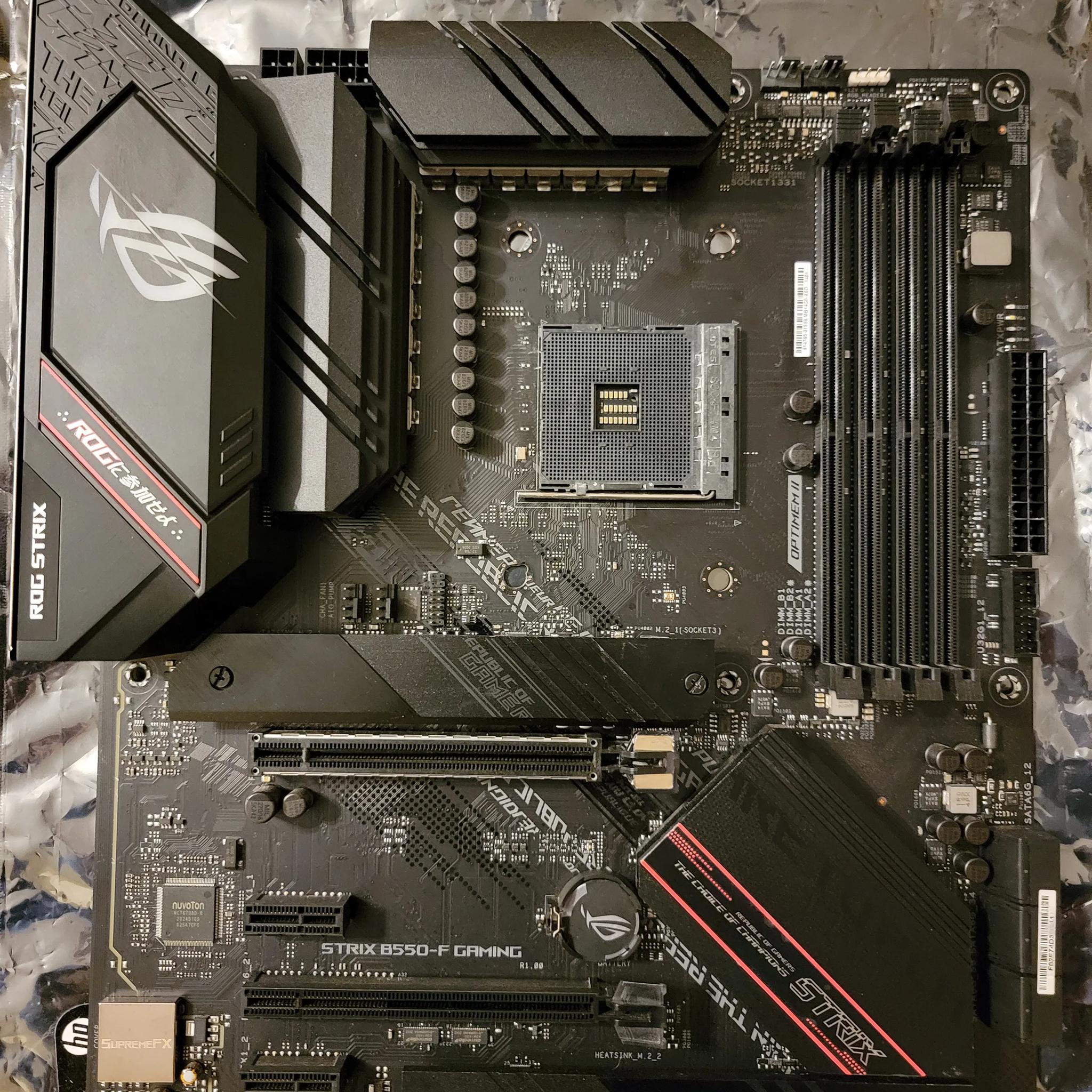 Strix B550-F GAMING Motherboard. AM4 PCIE GEN4