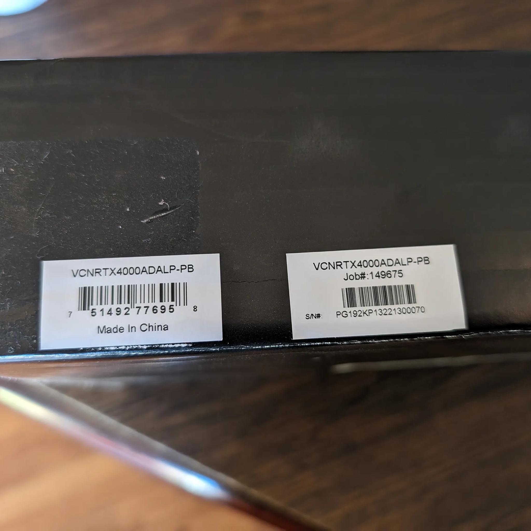 PNY NVIDIA RTX 4000 SFF Ada Generation Graphics Card 20GB GDDRR6 ECC