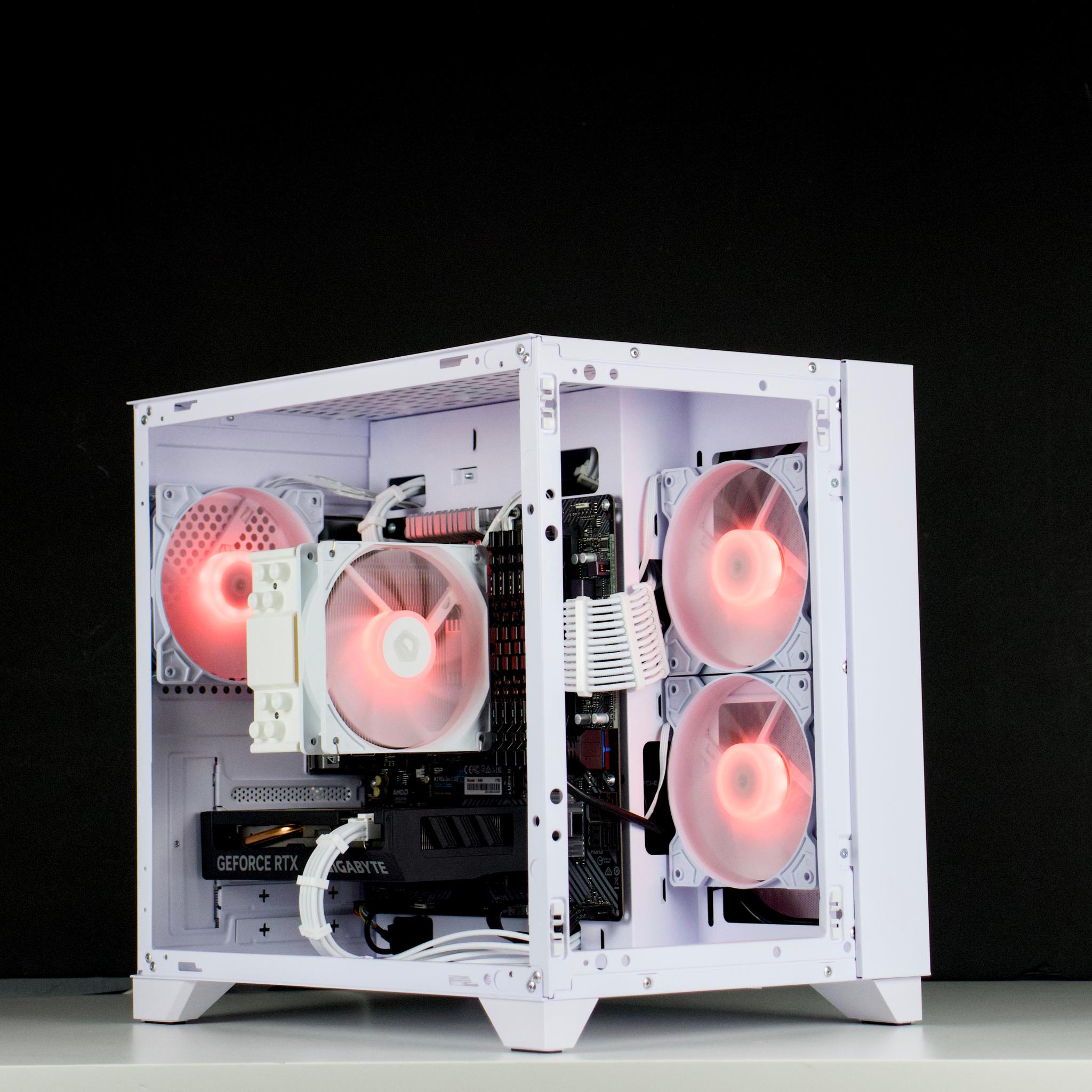 🧊❄️🧊 White Gaming PC – RTX 4060 , Ryzen 5 3600, 32GB RAM, 1TB SSD - WiFi, BlueTooth 🧊❄️🧊