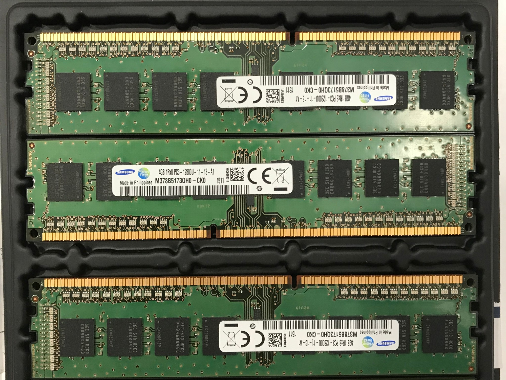 4 Sticks of Samsung 4gb DDR3 Ram
