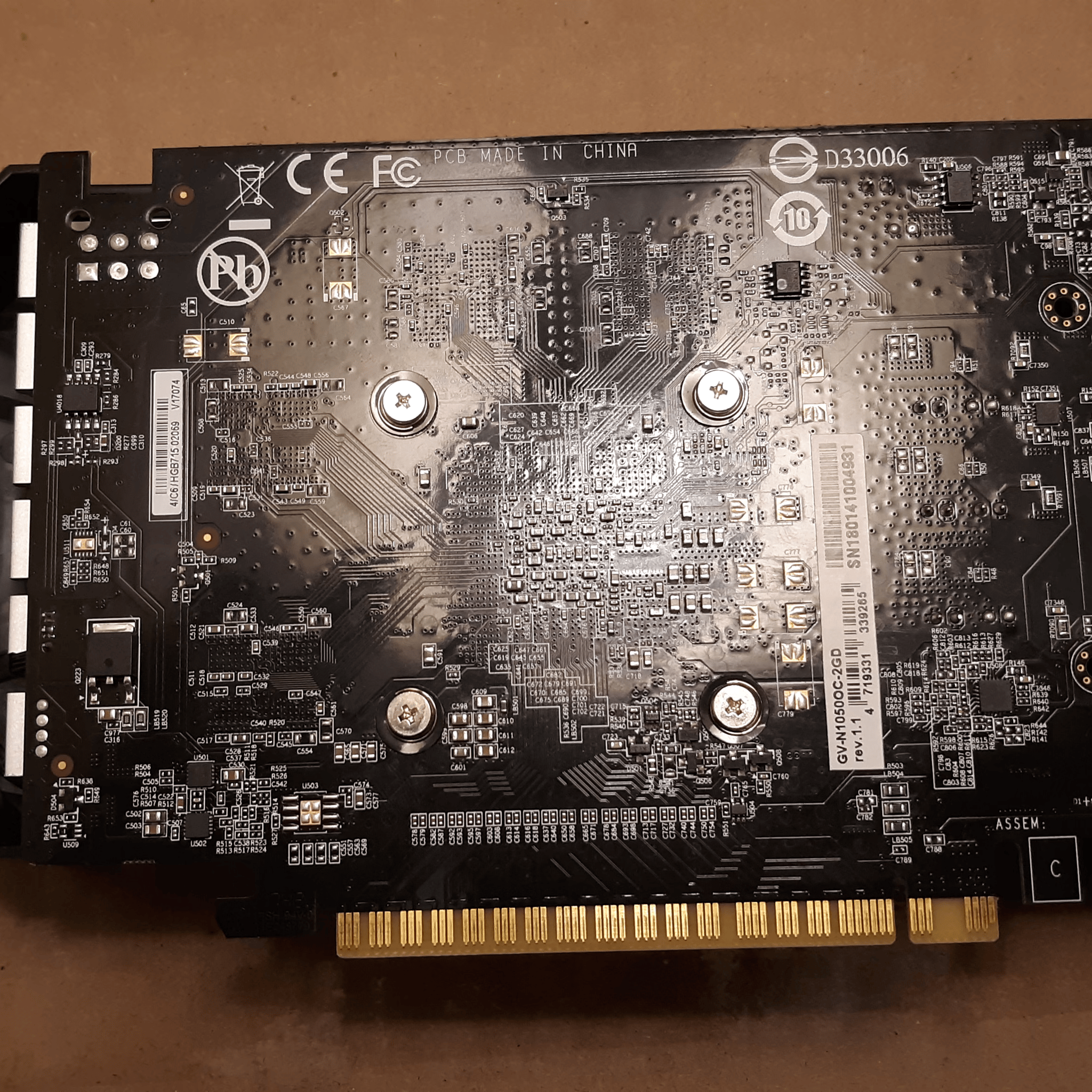 GIGABYTE GeForce GTX 1050 OC 2 GB GDDR5