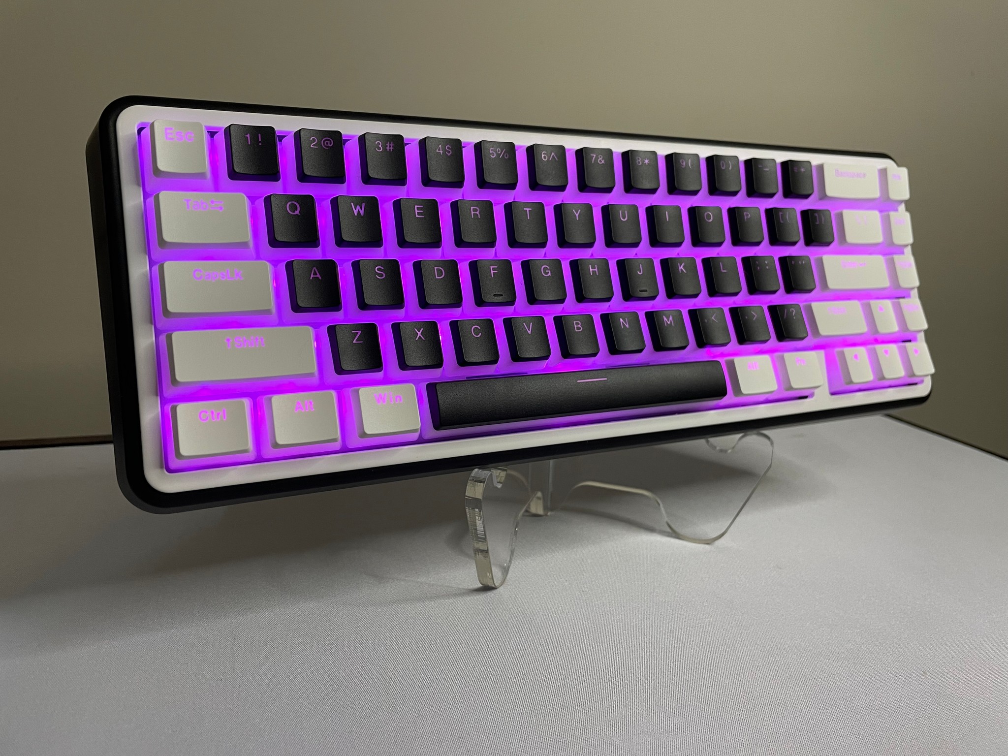 WK60 Mechanical Gaming Keyboard Wireless - Pudding Keycaps with Thocky Switches