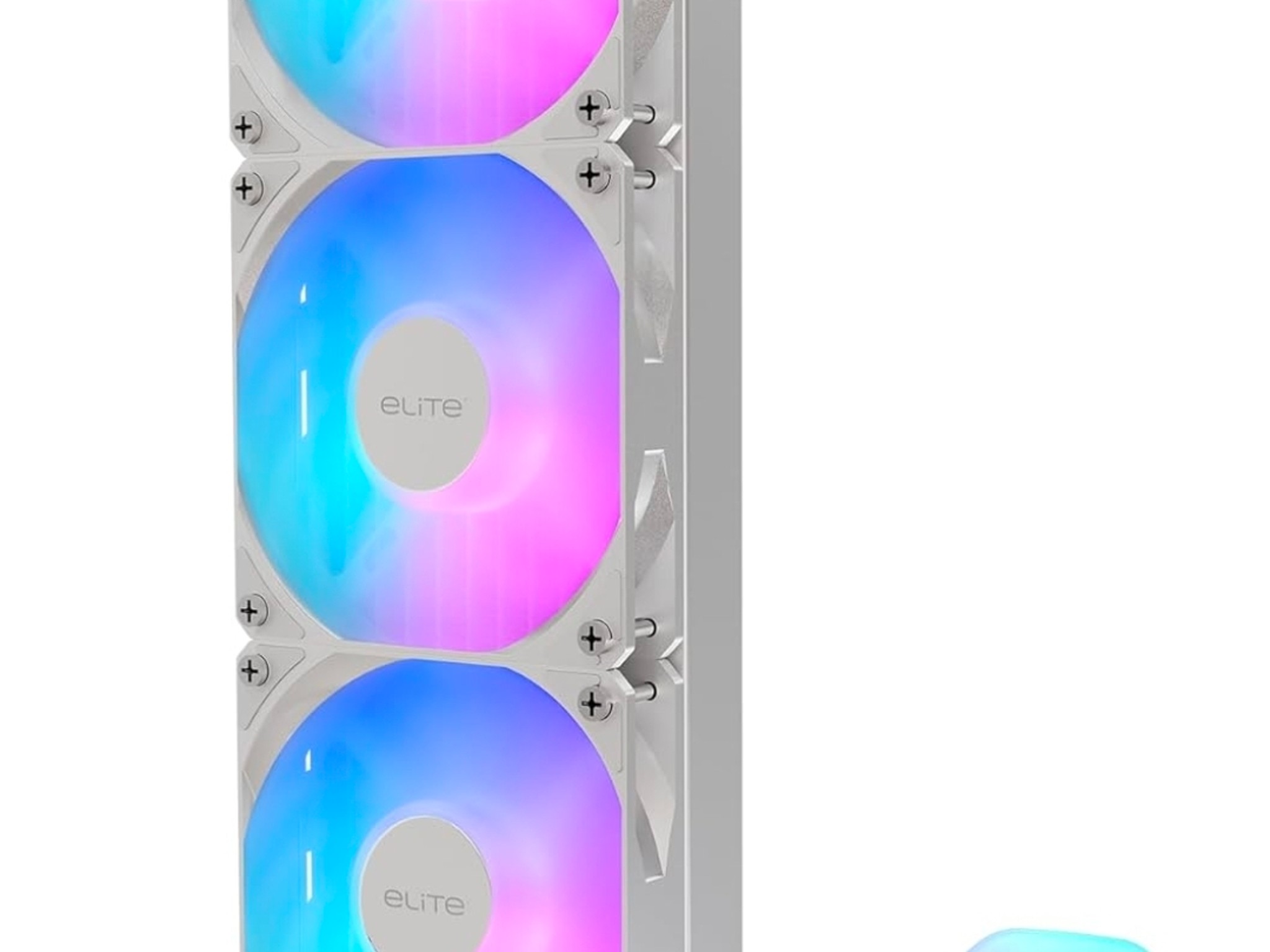 Cooler Master 360 Elite Liquid White AIO CPU Liquid Cooler! AM5, AM4, LGA 1851, LGA 1700!