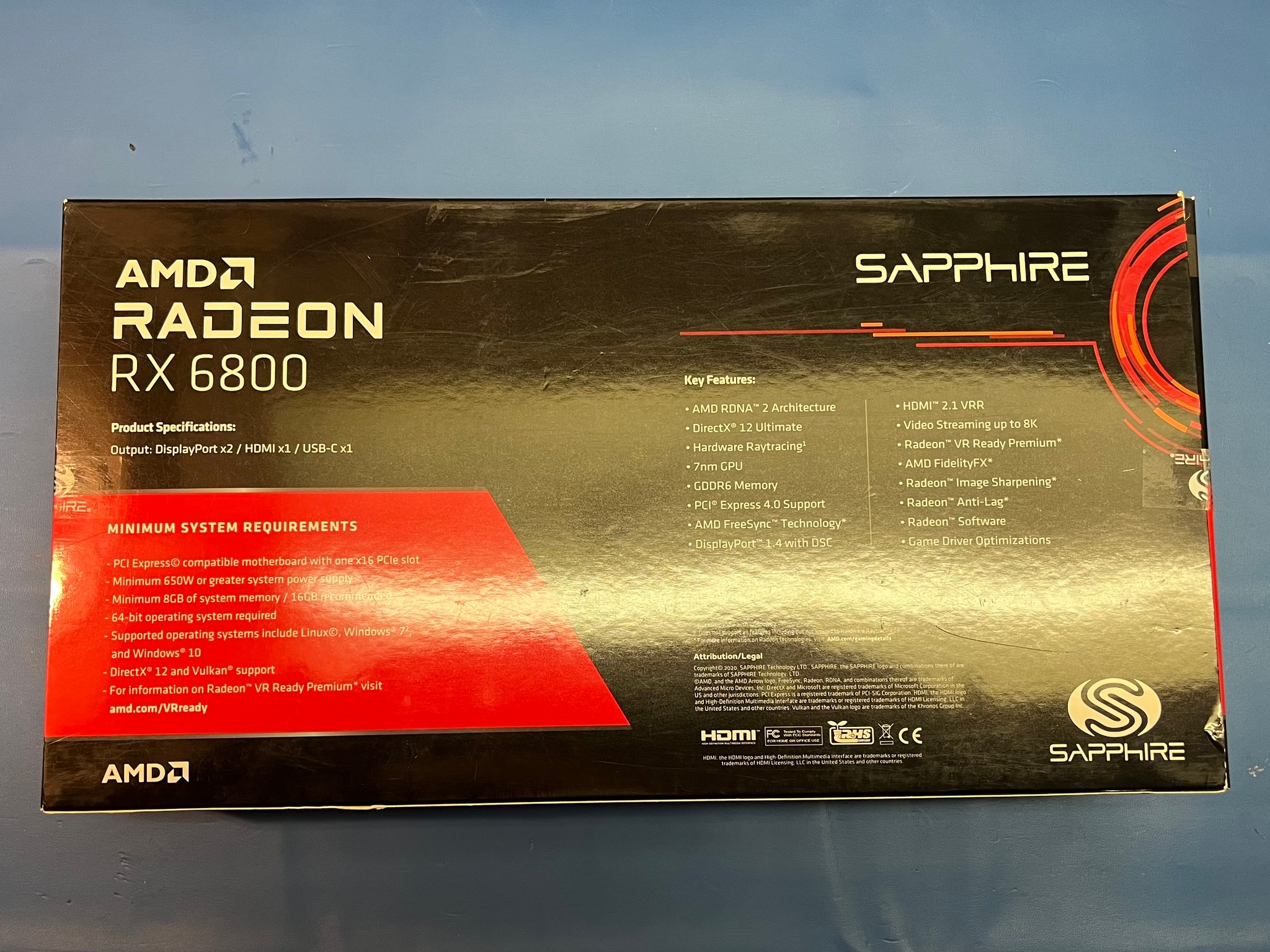 Sapphire AMD Radeon RX 6800 Reference Card 16GB VRAM
