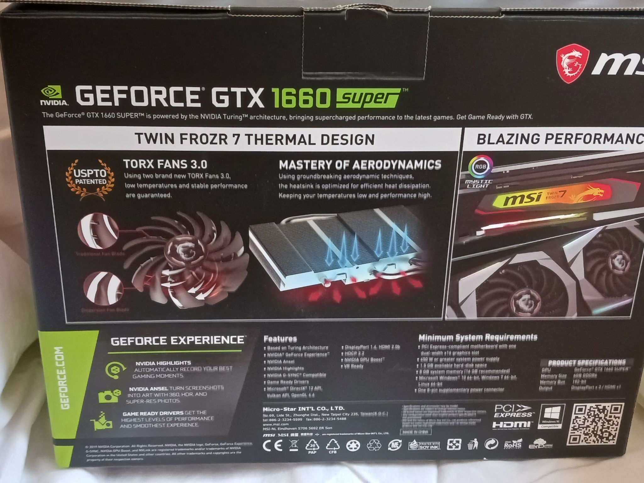 MSI GTX 1660 Super Gaming X 6GB