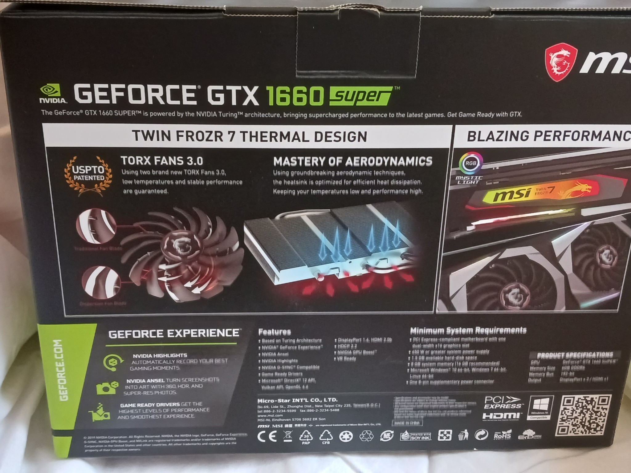 MSI GTX 1660 Super Gaming X 6GB