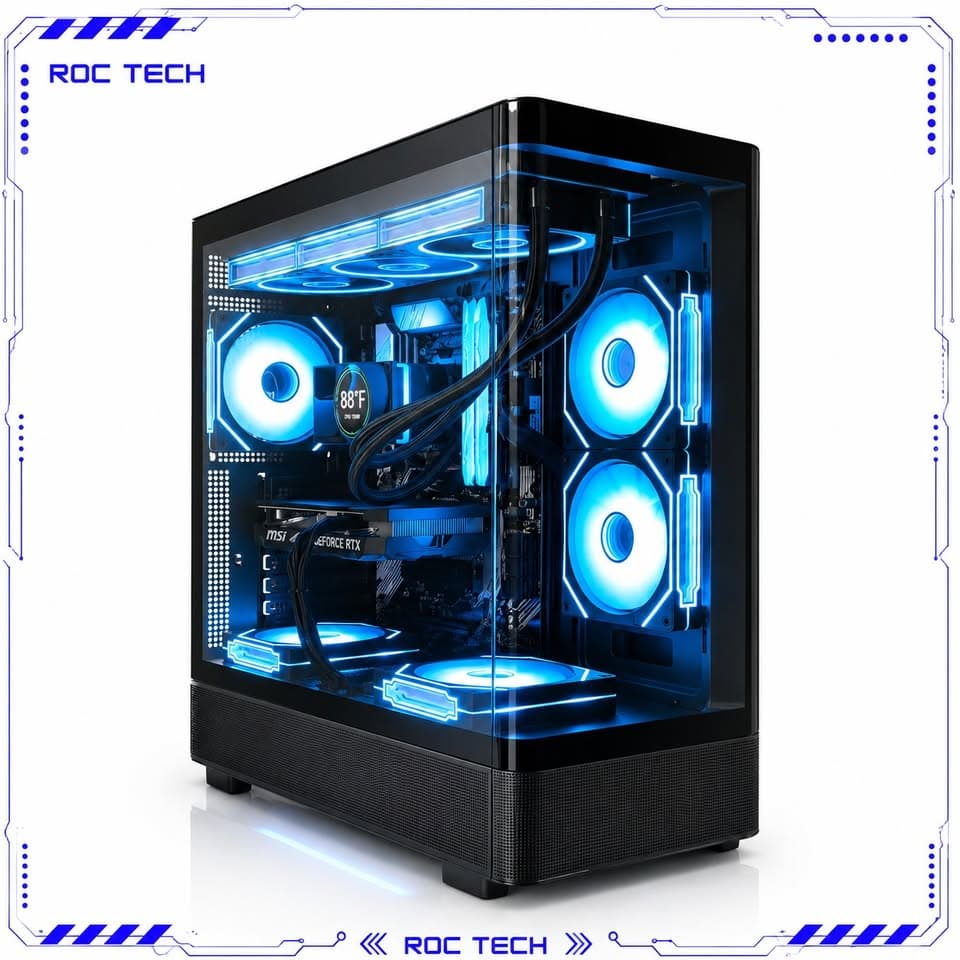 🎮 HIGH FPS Gaming PC | Ryzen 5 5500 | RTX 4060 OC | 32GB RGB | 1TB Gen4 SSD