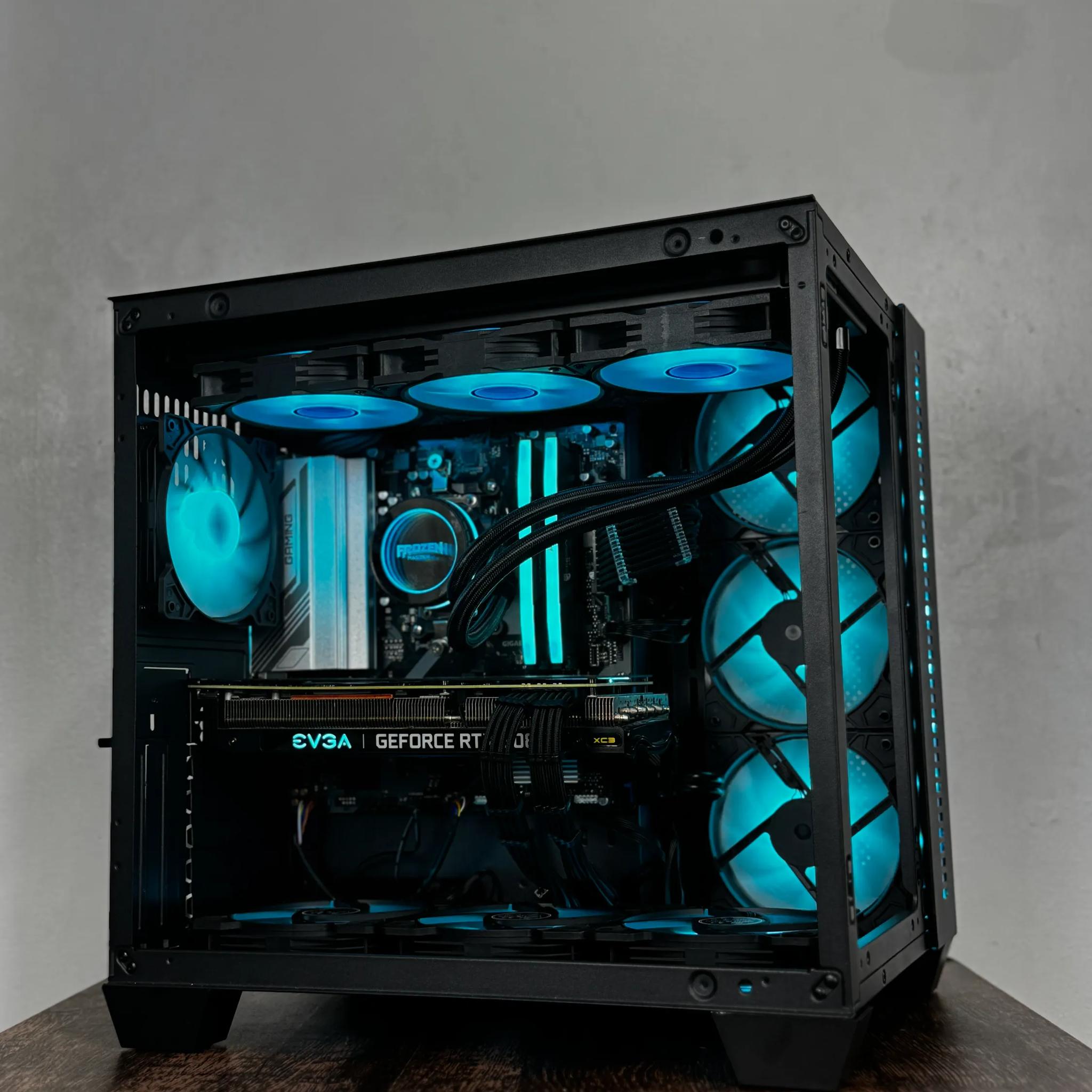 🖤Black🖤 High-End Gaming PC (Ryzen 5 7500f + RTX 3080 + 32gb of ram)