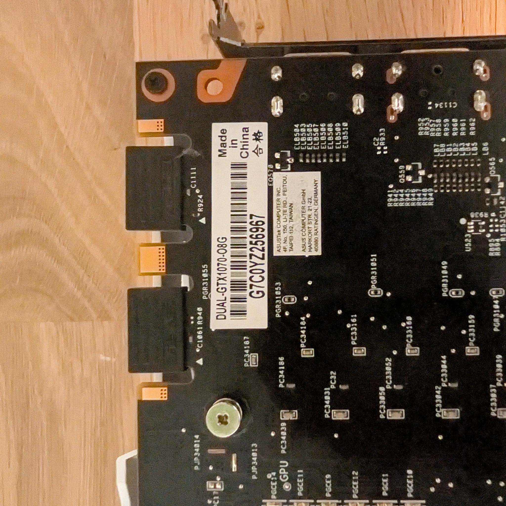 GeForce Dual GTX 1070 Gaming x 8G