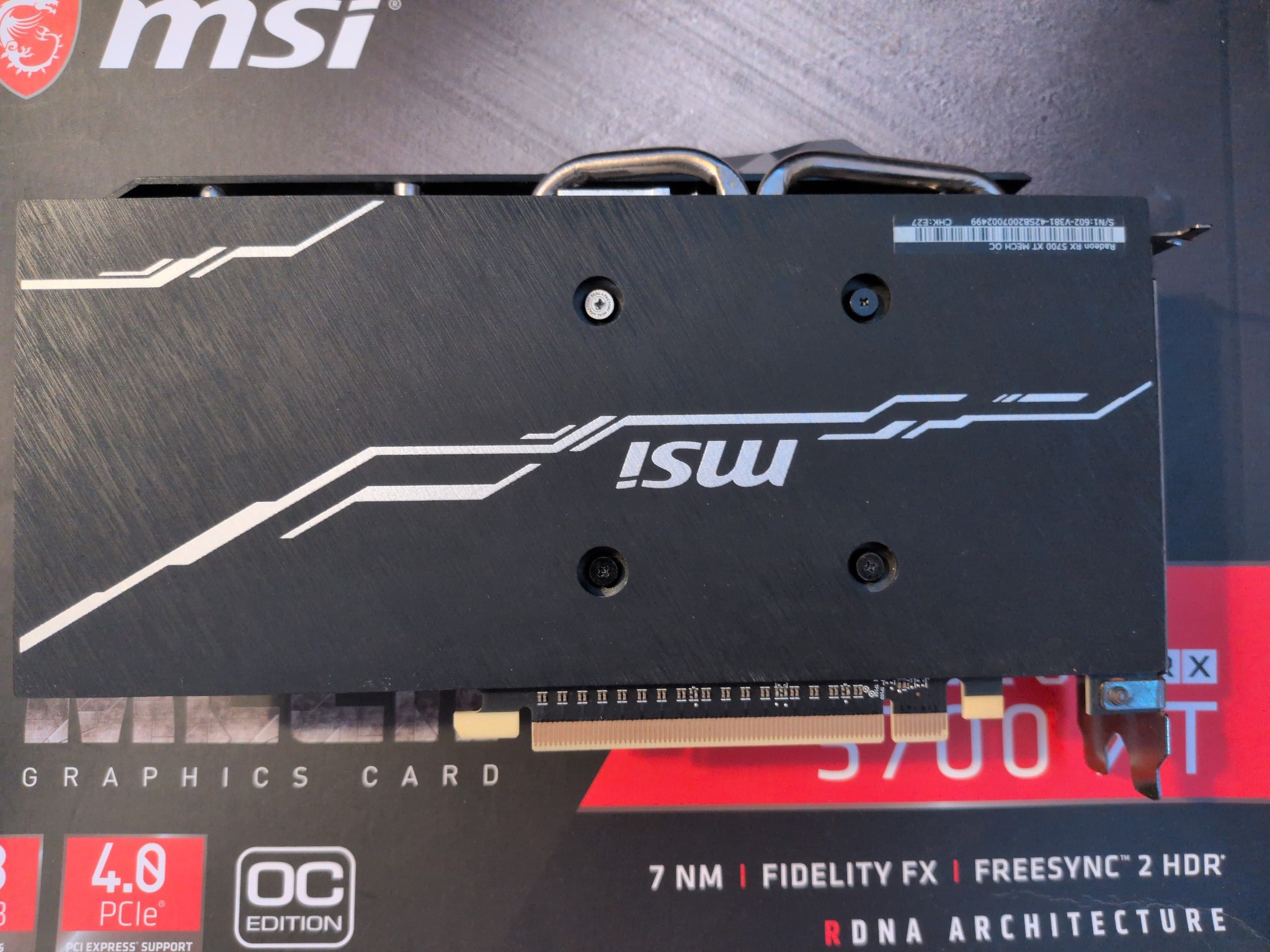 MSI RX 5700 XT MECH OC 8GB - Crashes Under Load - For Parts