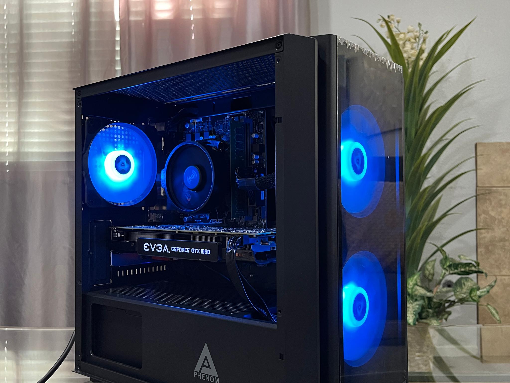 GTX 1060 6GB, Ryzen 7 1700, 8GB RAM | Black RGB Gaming Computer/Pc