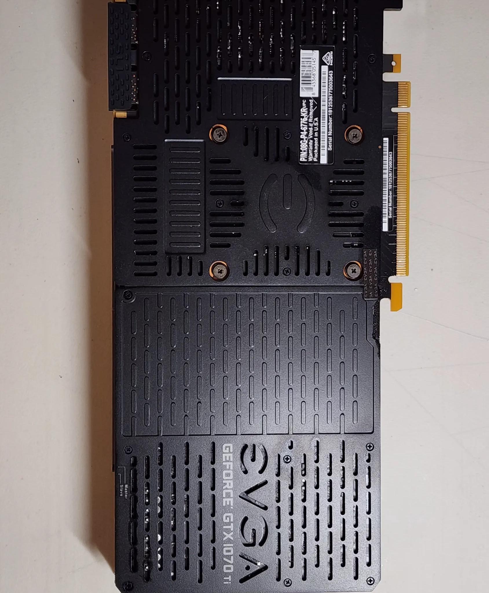 EVGA GeForce GTX 1070 Ti Graphics Card 8GB GDDR5 Gaming GPU