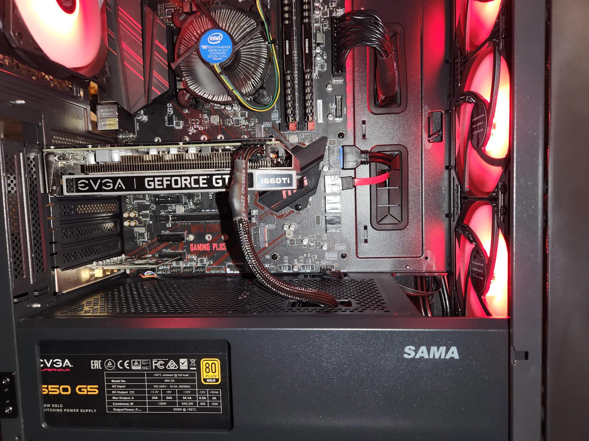 THE RED MONSTER IV GTX 1660TI/Intel I5-8600K