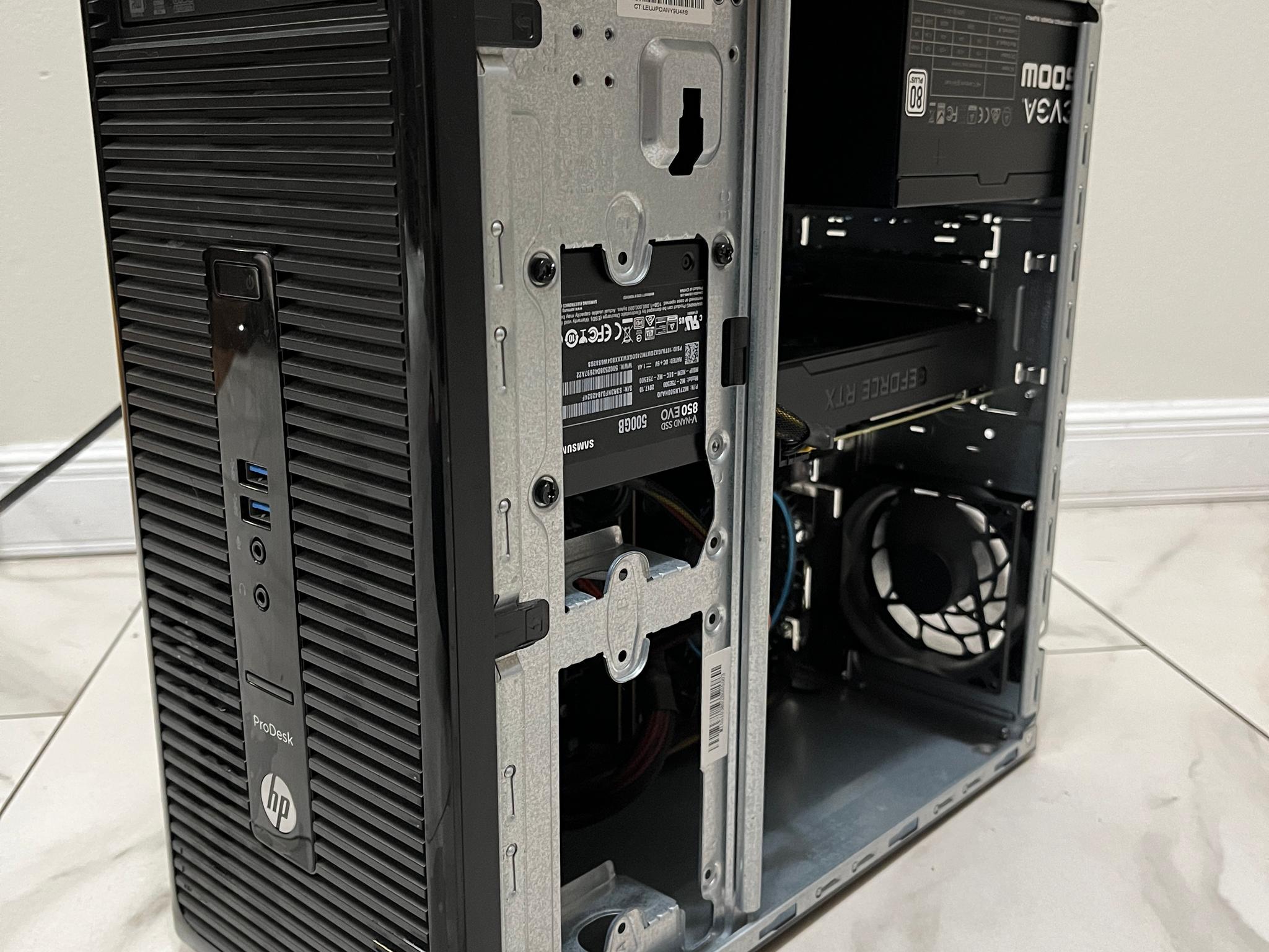 NVIDIA RTX 2060 SUPER, Intel Core i3-12100, 16GB RAM, 500GB SSD