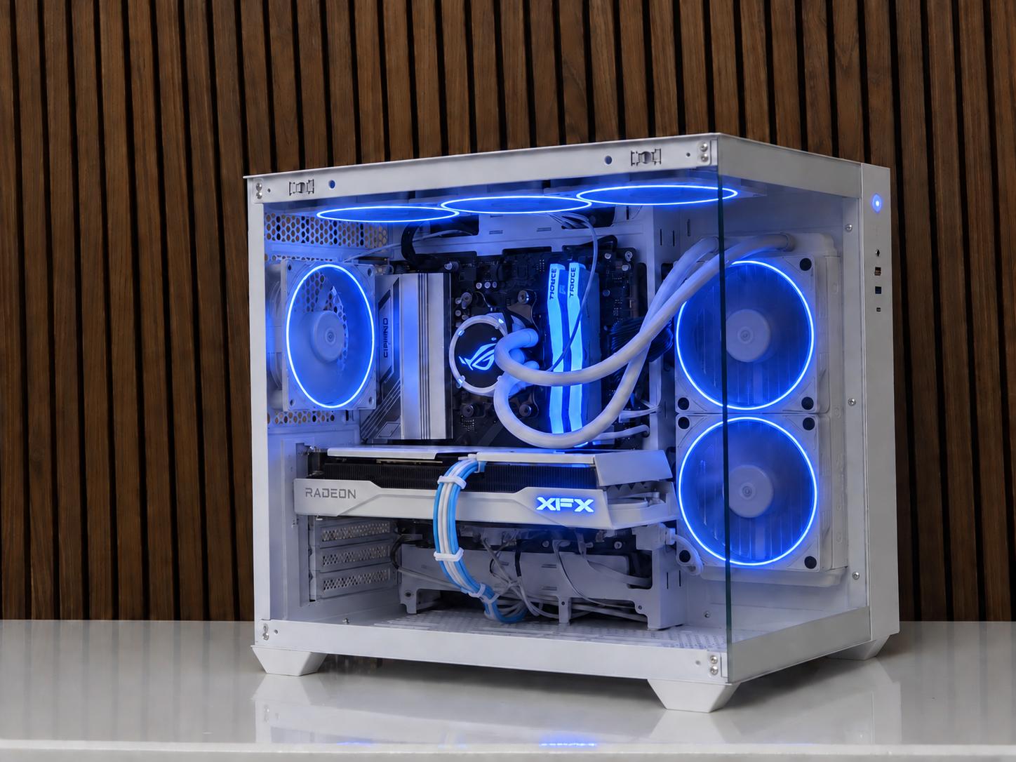 💻 All White 1440P Gaming PC 💻| Ryzen 5 9600X | 9060XT 16GB | 32GB DDR5 | NVME | WiFI Windows 11
