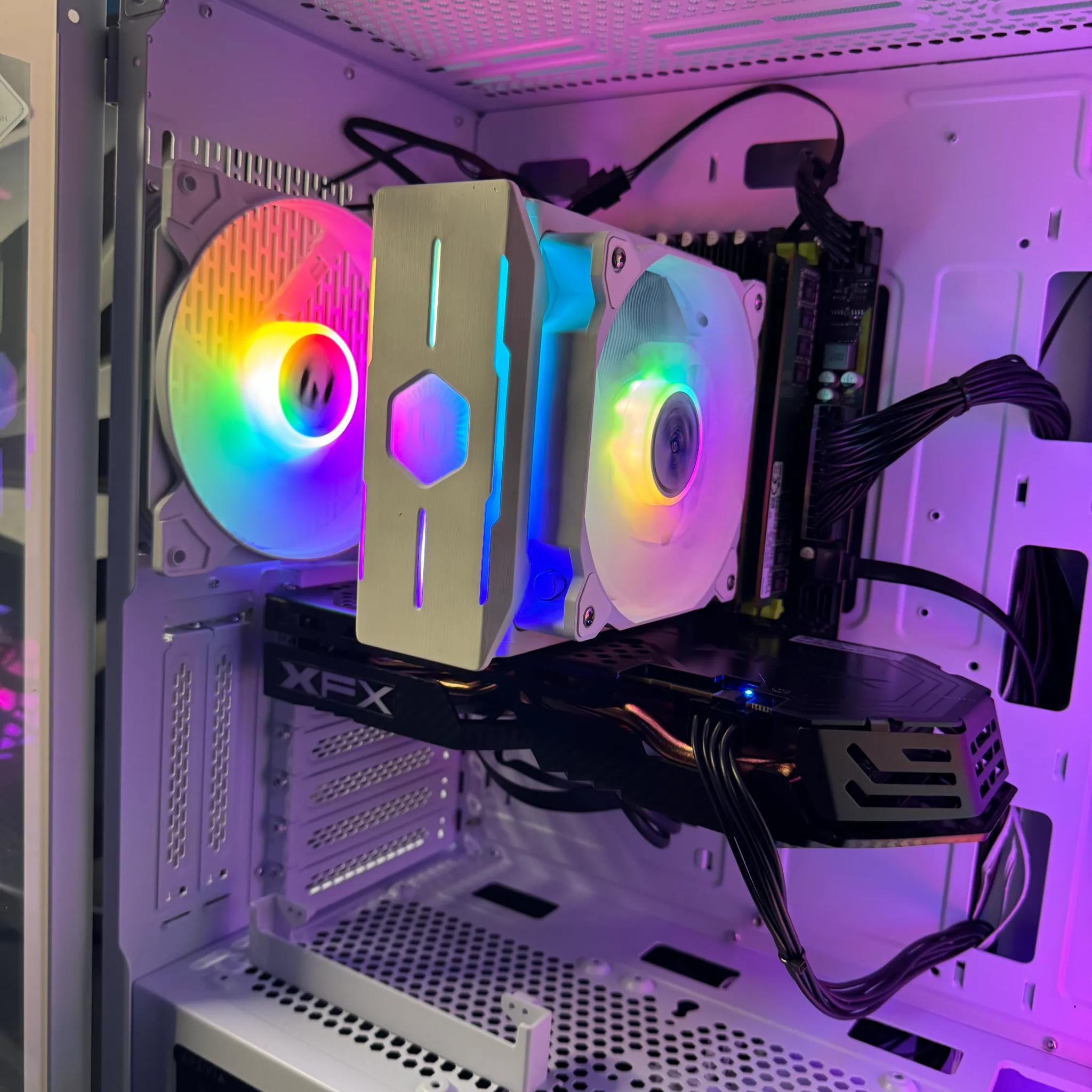 ❄️ White Snow Budget Build ❄️ Xeon 2630  8-core | RX 580 8 GB |32 GB DDR4
