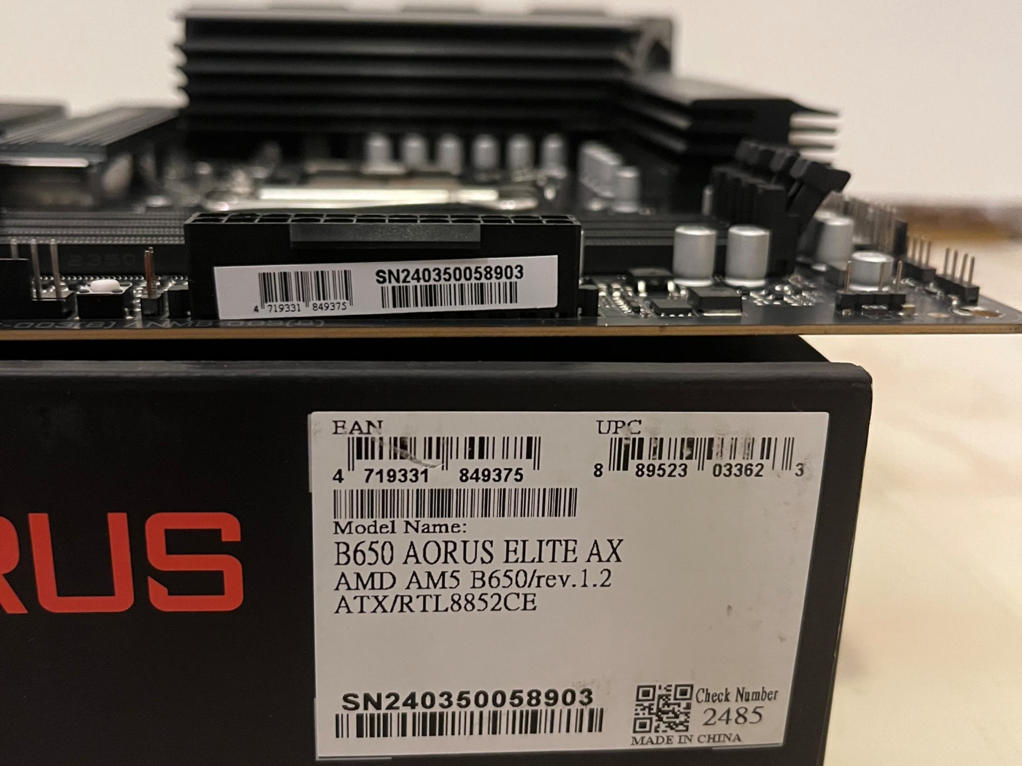 GIGABYTE B650 AORUS ELITE AX ATX AM5 (DDR5, PCIe 5.0)