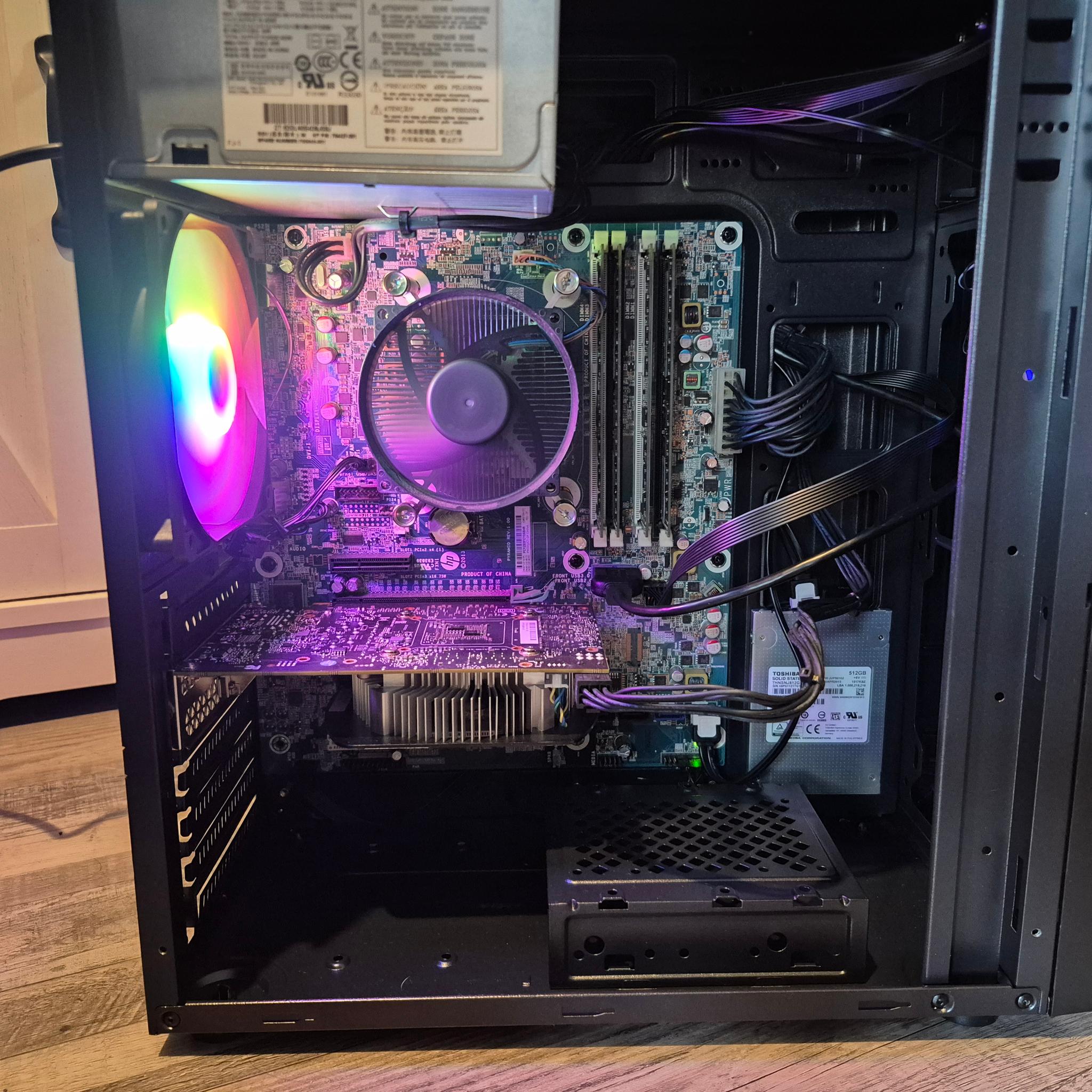 Budget PC | i5-4570, 16GB RAM, 500GB SSD, RX 580 8GB, RGB, Wifi