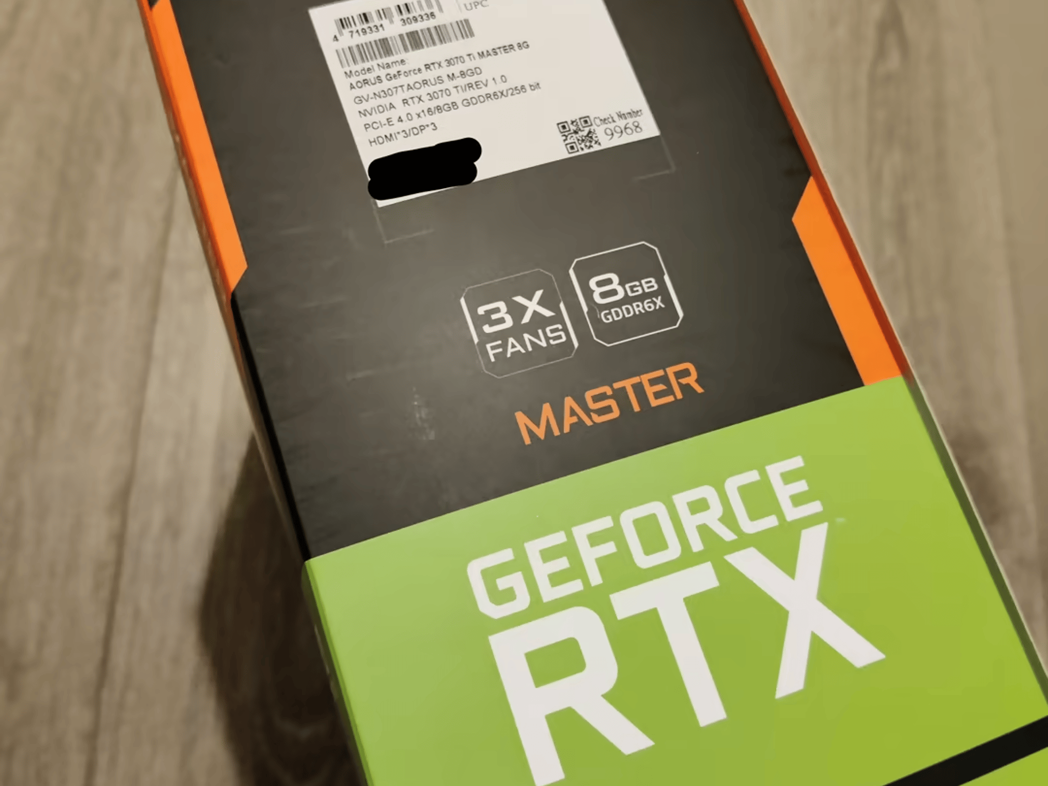 Gigabyte Aorus Master RTX 3070 Ti